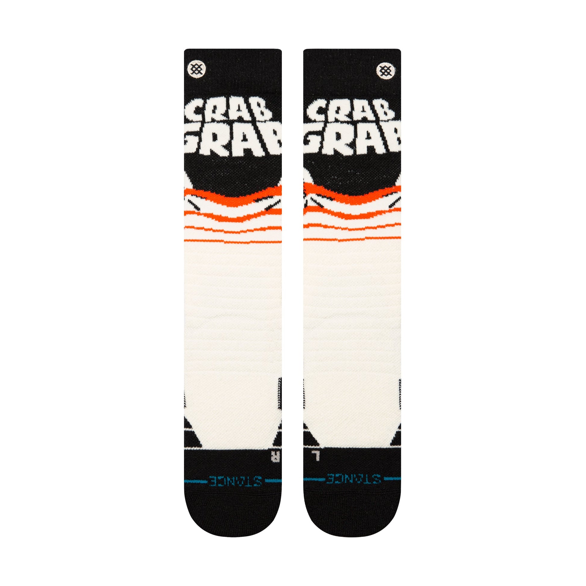 Stance Crab Grab Mid Poly Snow Sock Cream