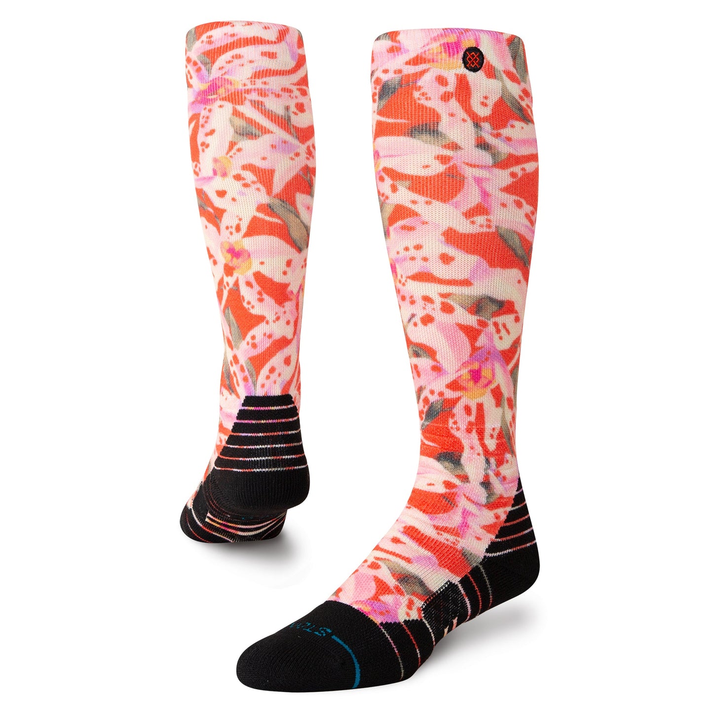Stance Tubeular Mid Poly Snow Sock Tomato