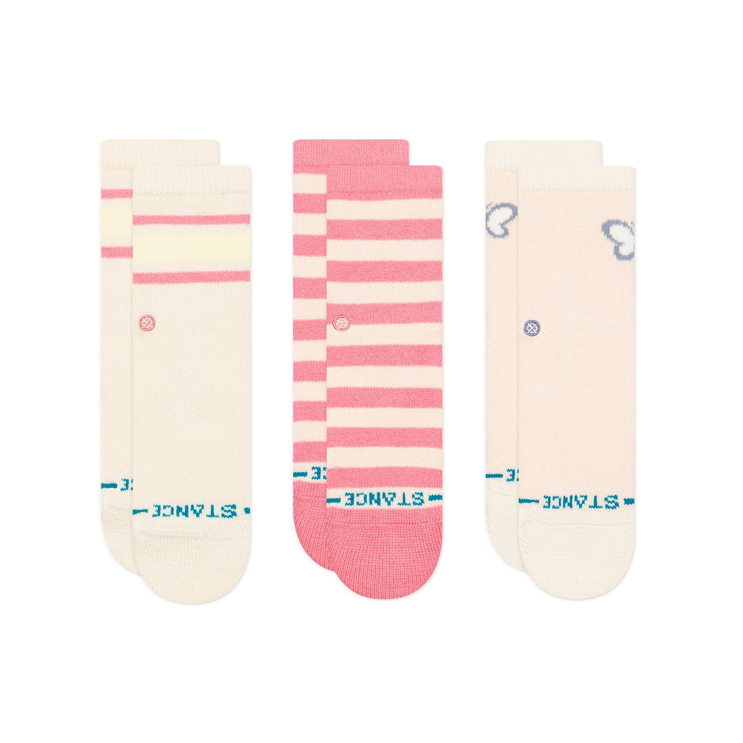 Butterfly Sock 3 Pack Pink