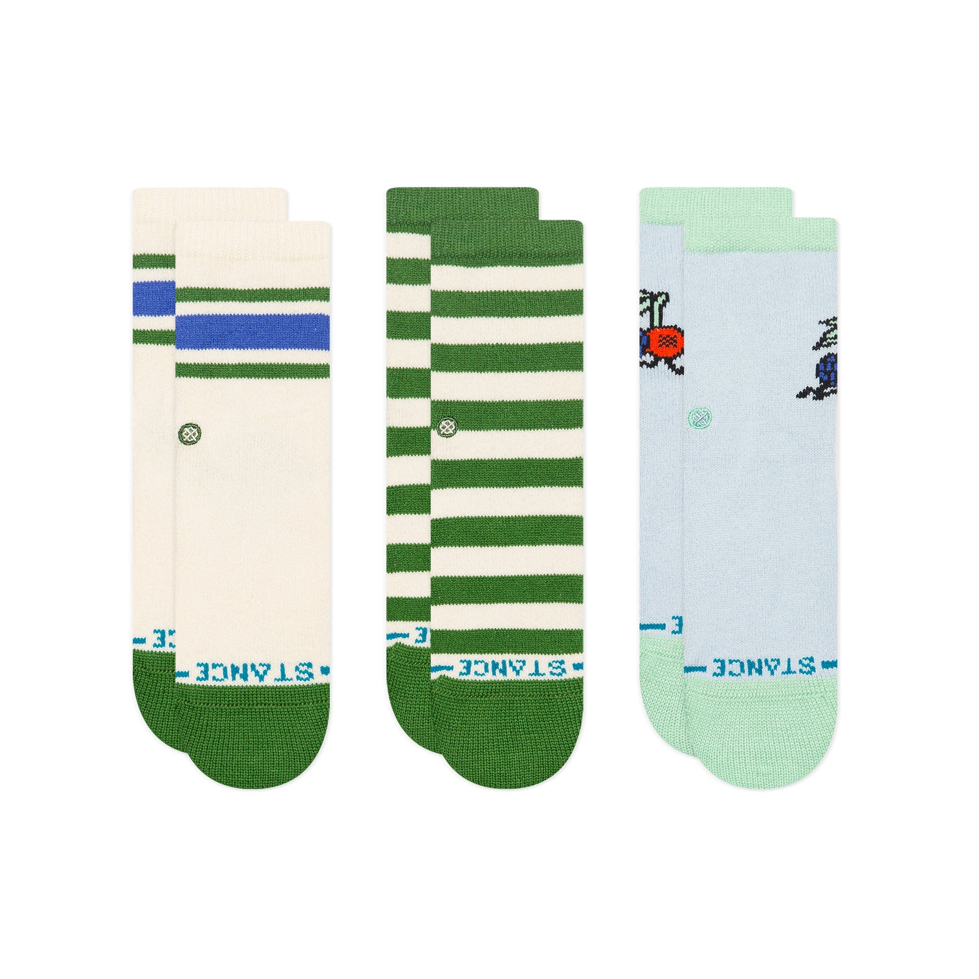 Community Sock 3 Pack Green