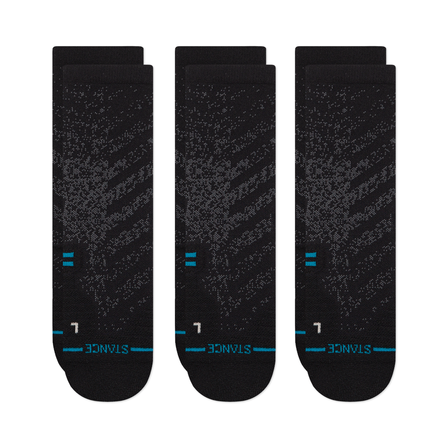 Stance Athletic Crew Sock 3 Pack Black