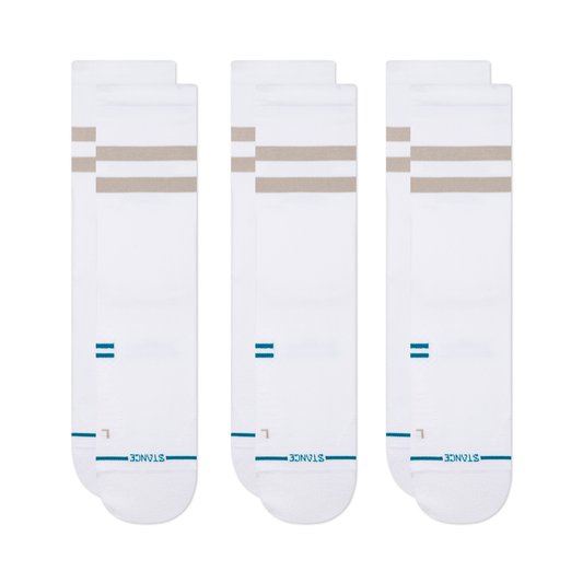 Stance Franchise Crew Sock 3 Pack White