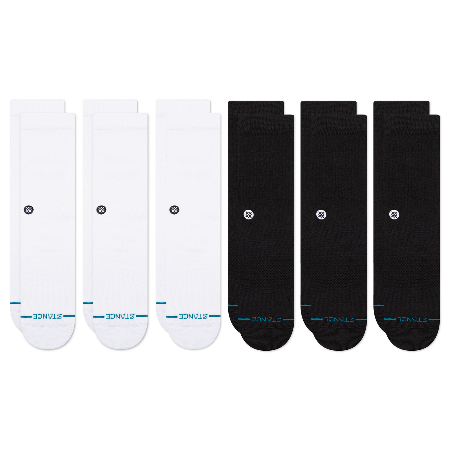 Stance Lifestyle Icon Crew Sock 6 Pack Multi