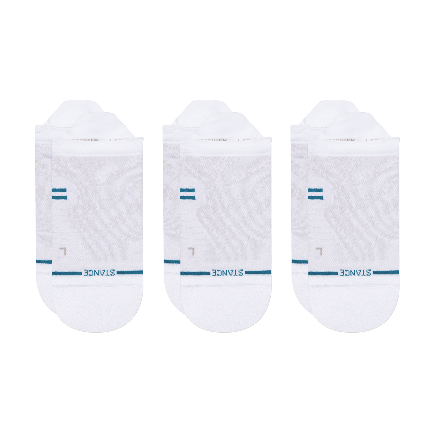 Stance Run Light Tab Sock 3 Pack White