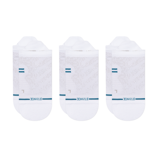 Stance Run Light Tab Sock 3 Pack White
