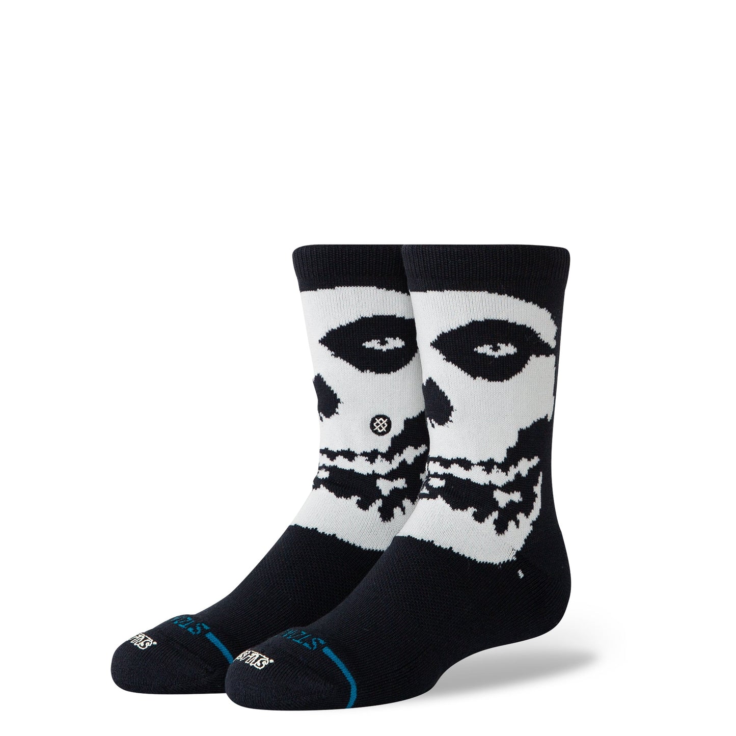 Beware Kids Crew Sock Black