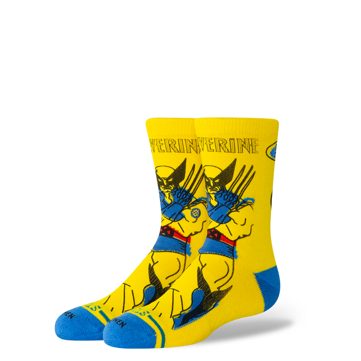 Wolverine Kids Crew Sock Yellow