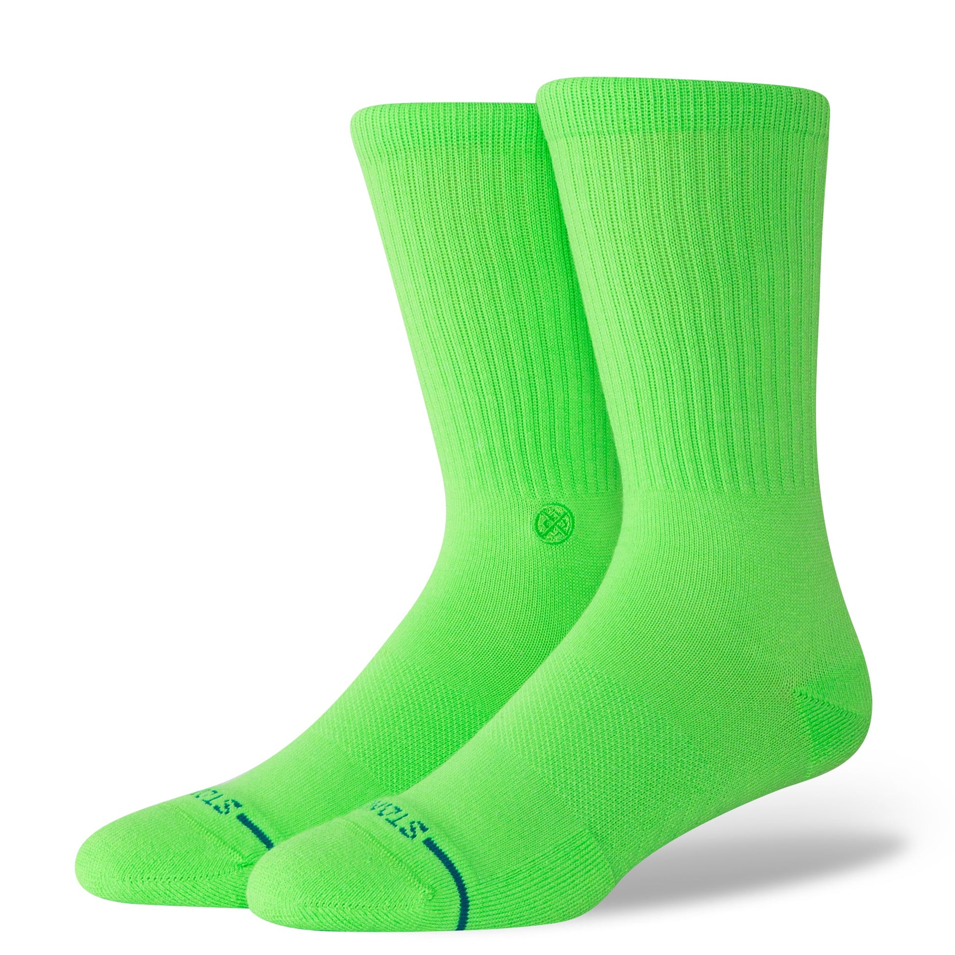 Stance Icon Crew Sock Neon Green