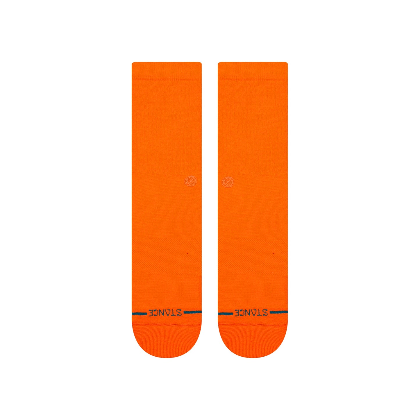 Stance Icon Crew Sock Neon Orange