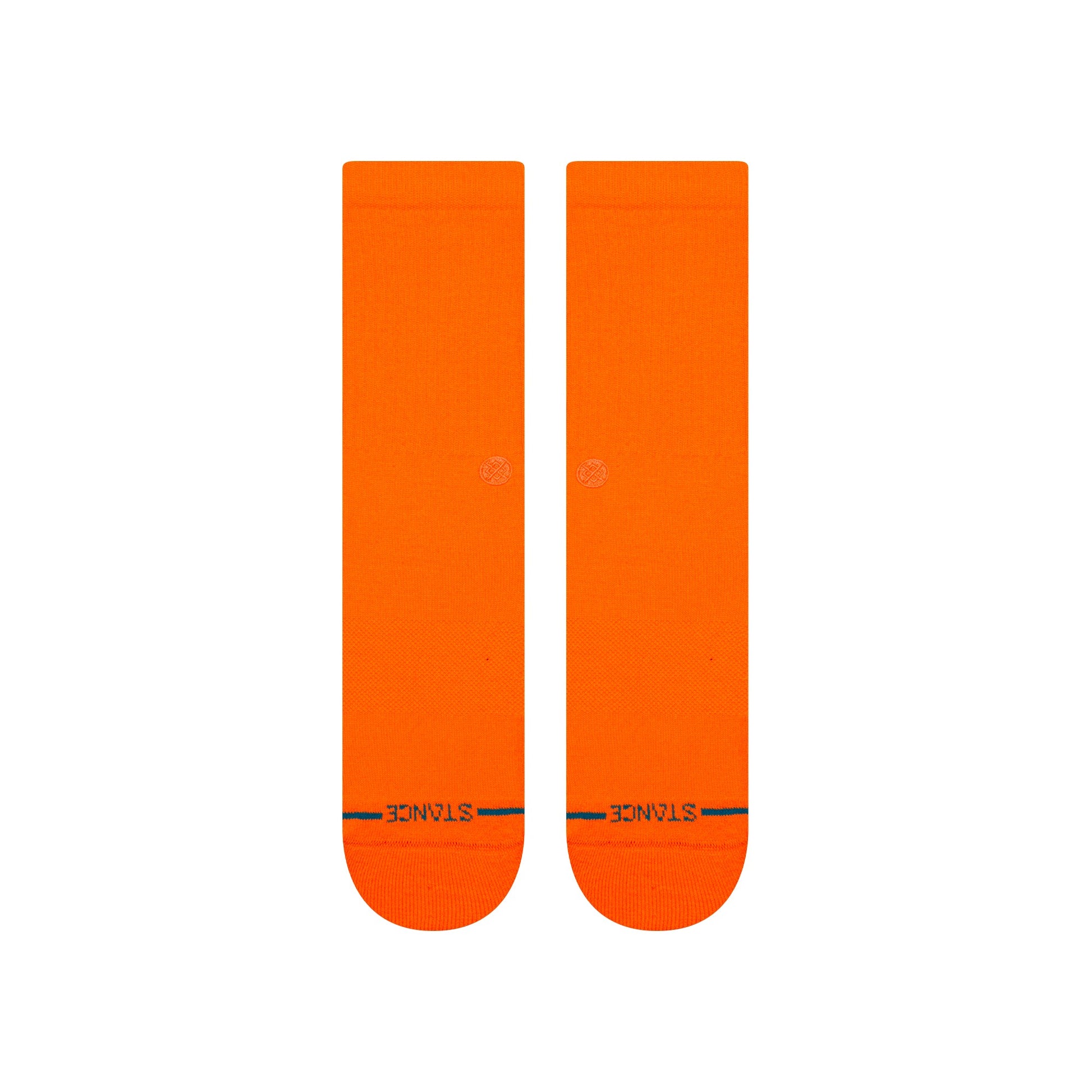 Stance Icon Crew Sock Neon Orange