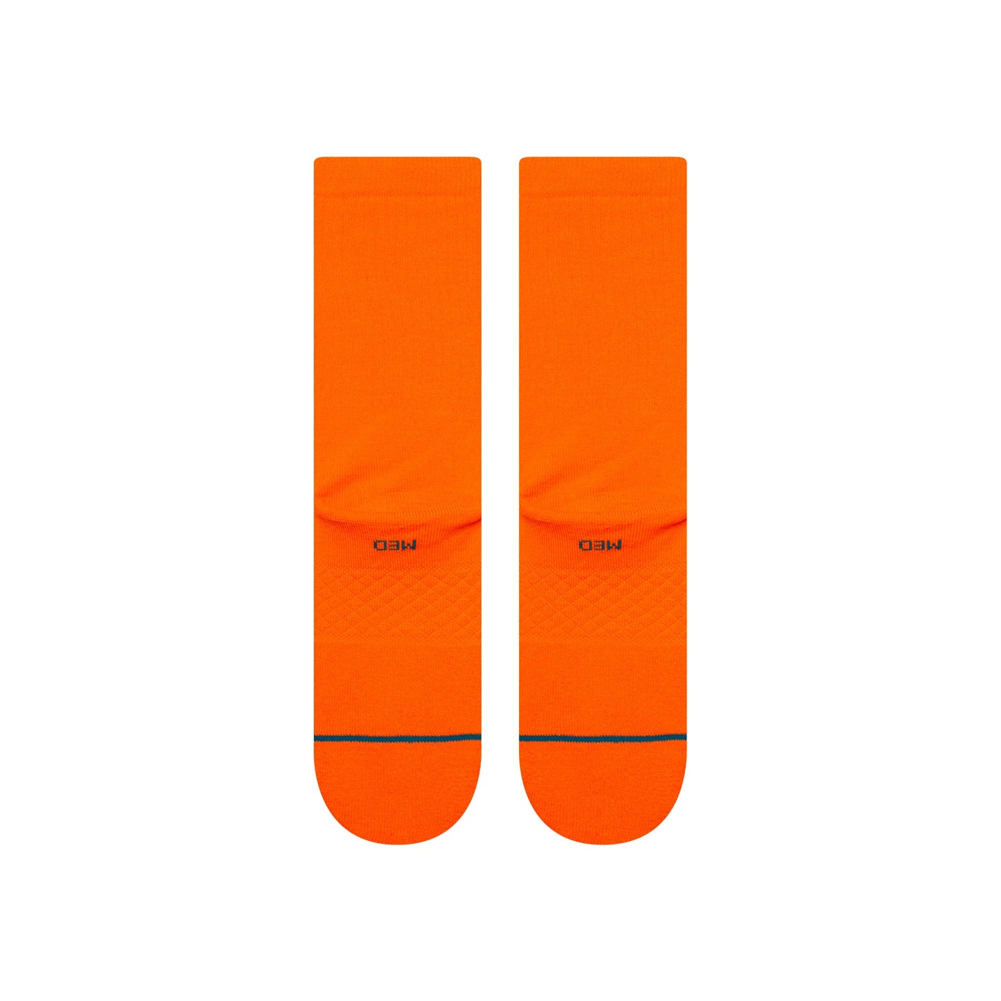 Stance Icon Crew Sock Neon Orange