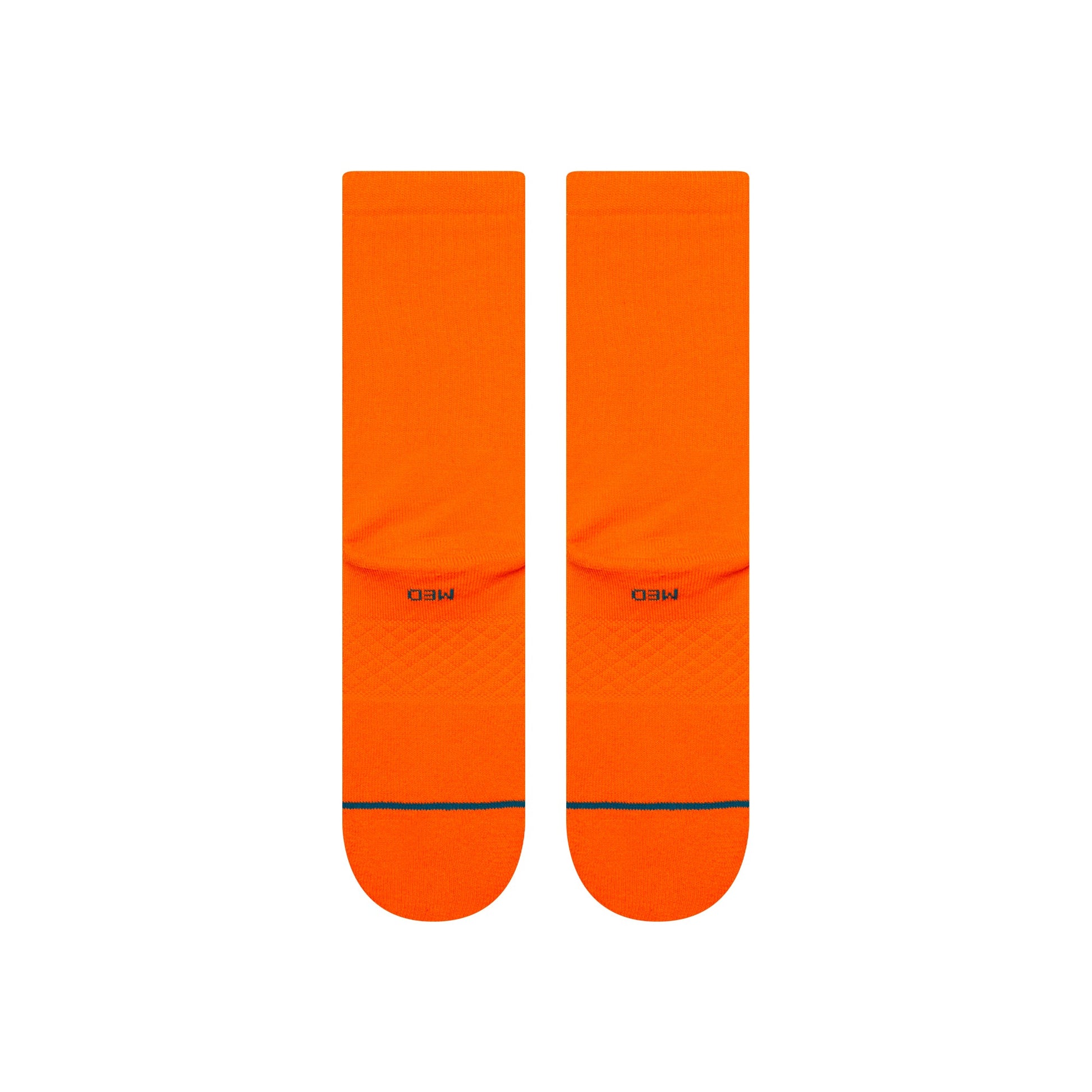Stance Icon Crew Sock Neon Orange