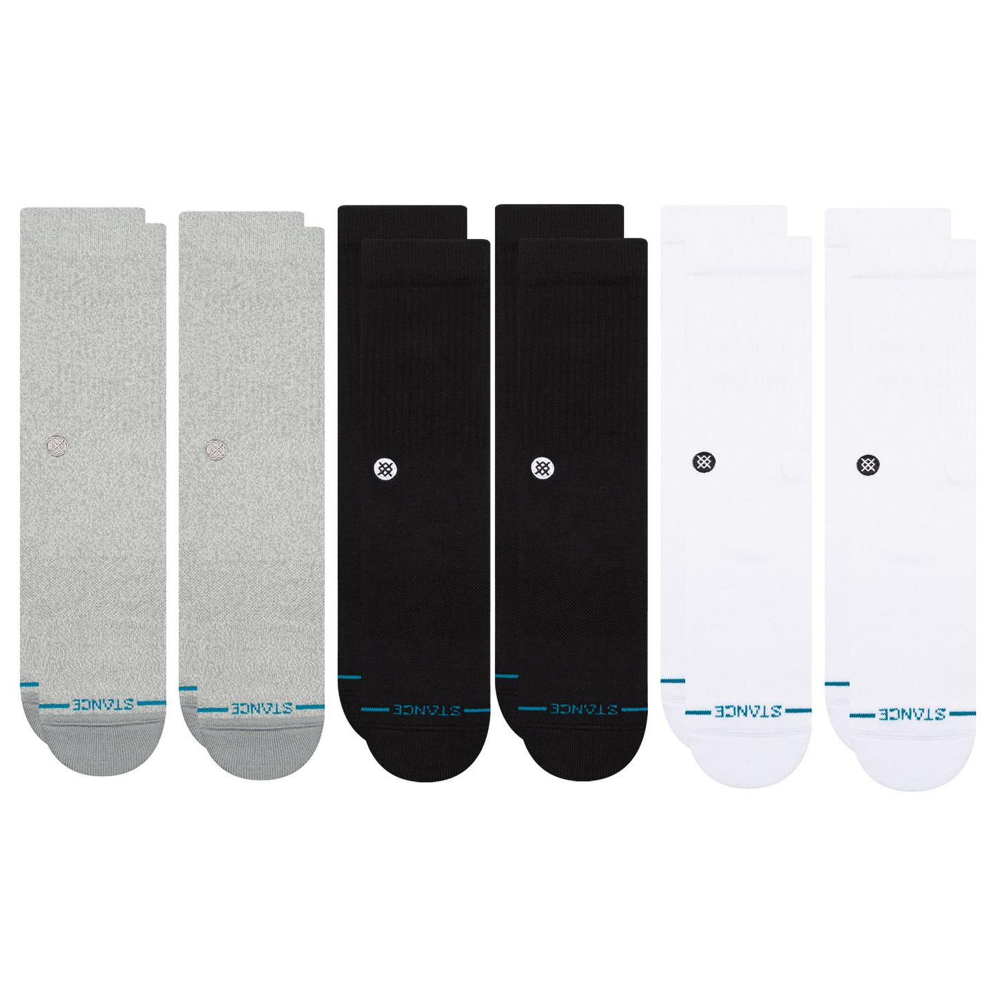 Stance Icon Crew Sock 6 Pack Multi
