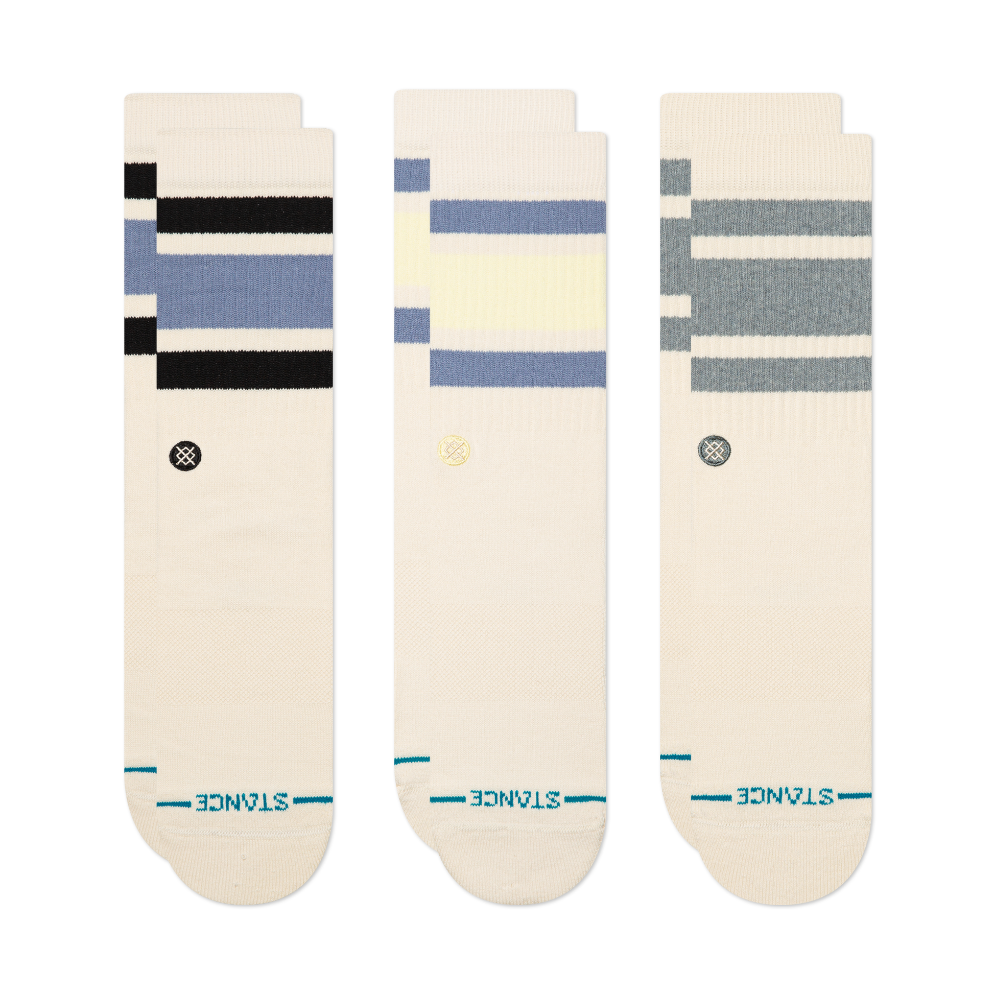 Stance Lifestyle Boyd Crew Sock 3 Pack Multi