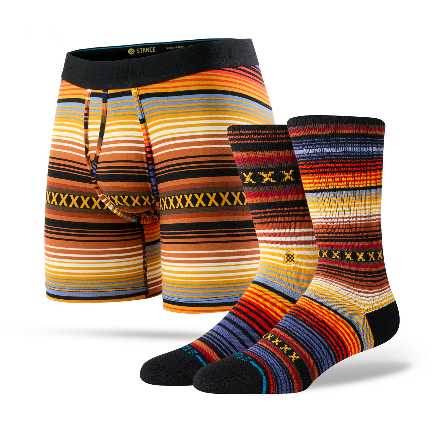 Stance Curren Boxer Brief &amp; Crew Sock 2 Pack  Multi