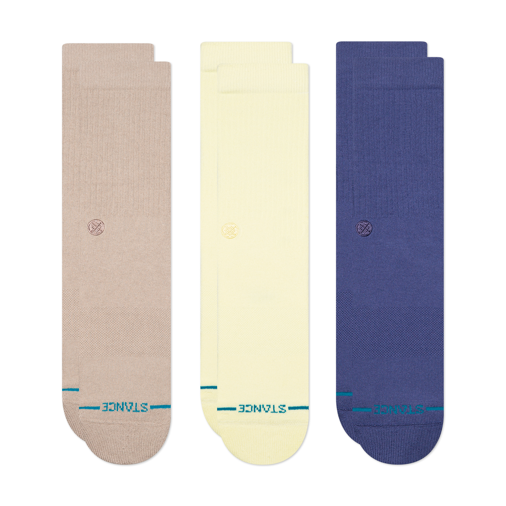 Stance Lifestyle Icon Crew Sock 3 Pack Multi