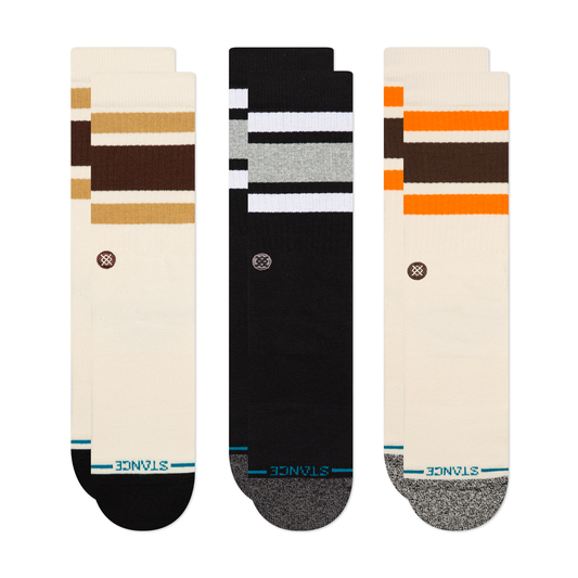 Stance Lifestyle Boyd Crew Sock 3 Pack Off White