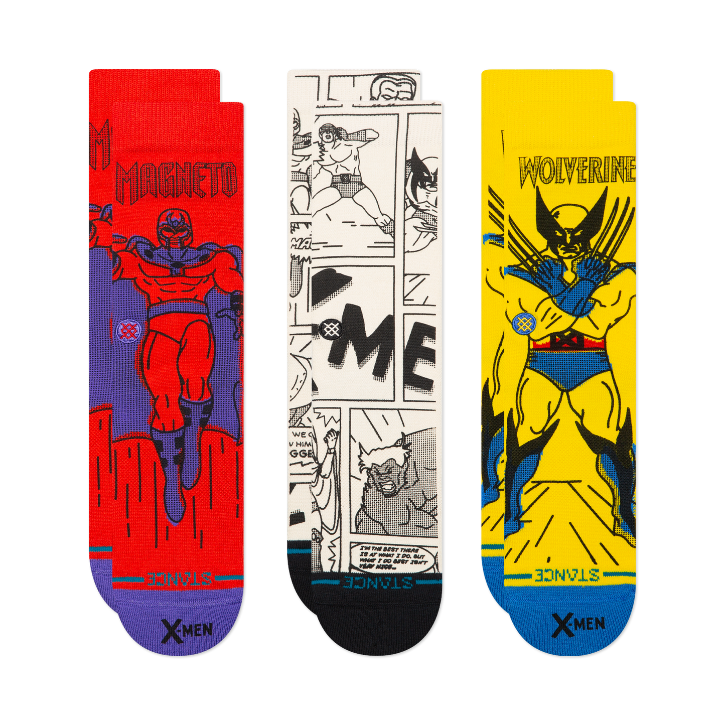 Stance Marvel Crew Sock 3 Pack Multi