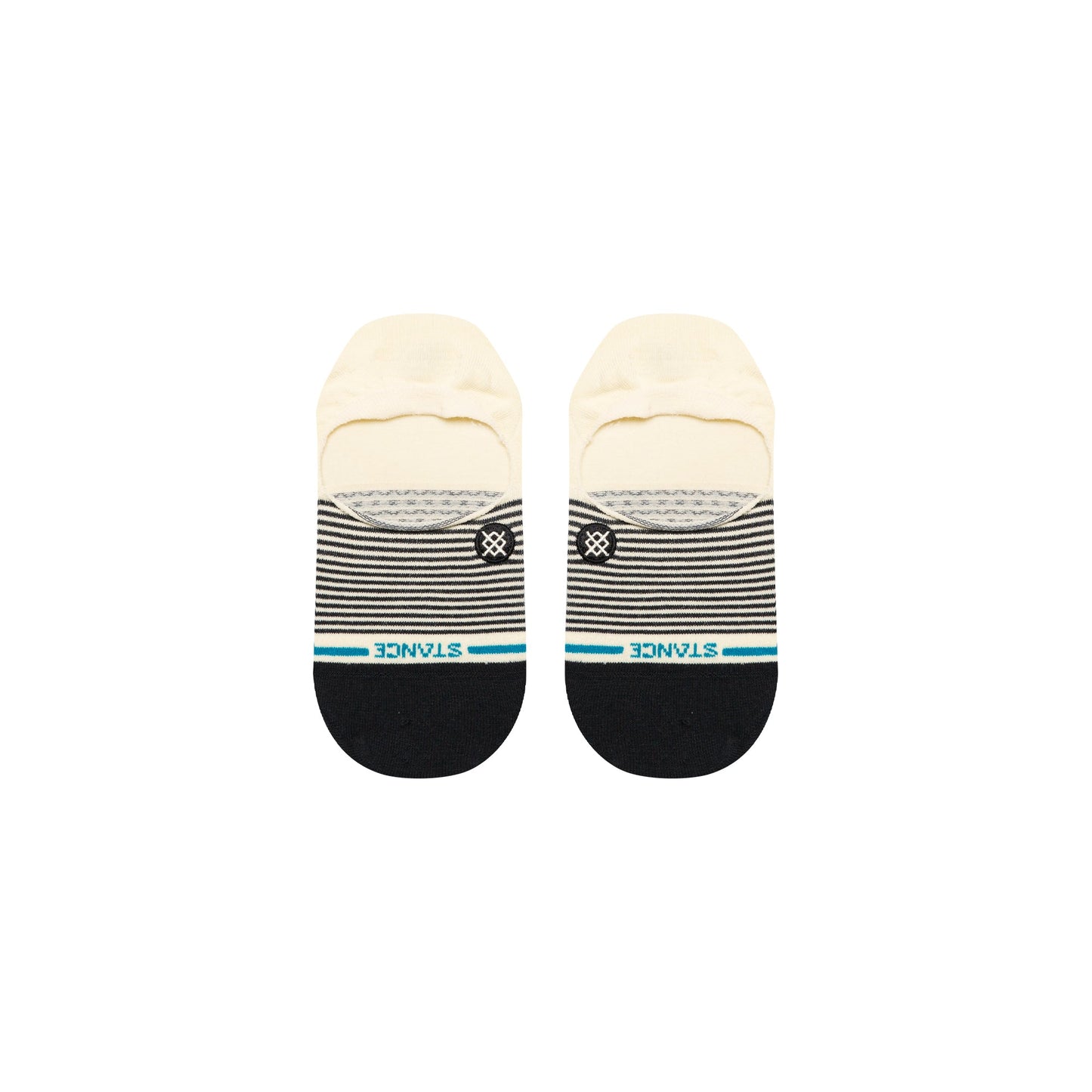 Ministripe No Show Sock Canvas