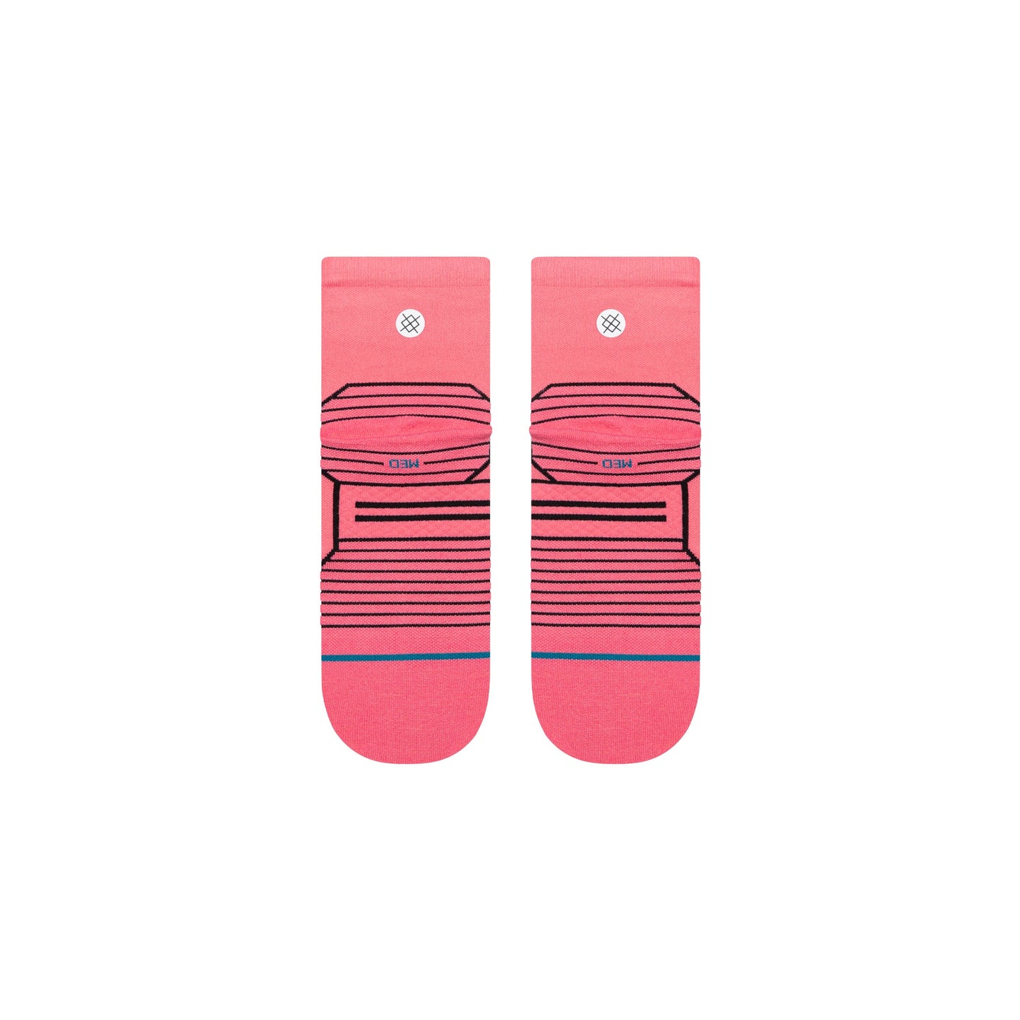 WOMENS VARIEGATED ULTRA LIGHT QUARTER SOCK