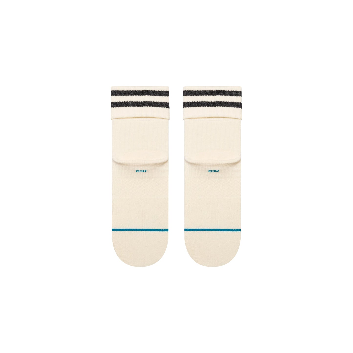 Stance Roll Cuff Quarter Sock Canvas