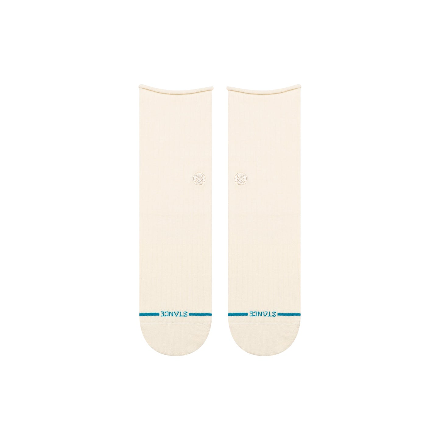 Rolled Cuff Quarter Sock Ivory