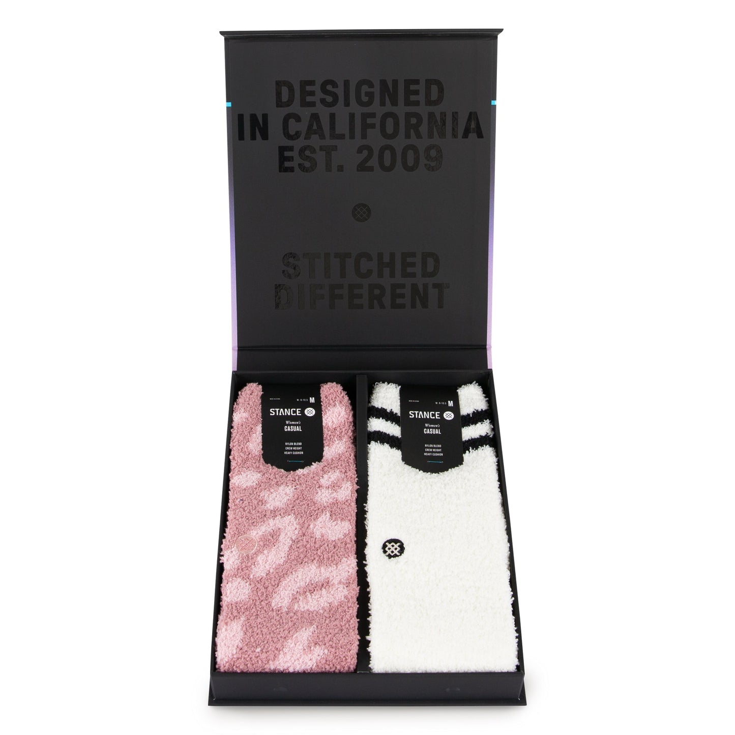 Stance Purrfect Crew Box Set Sock Dusty Rose
