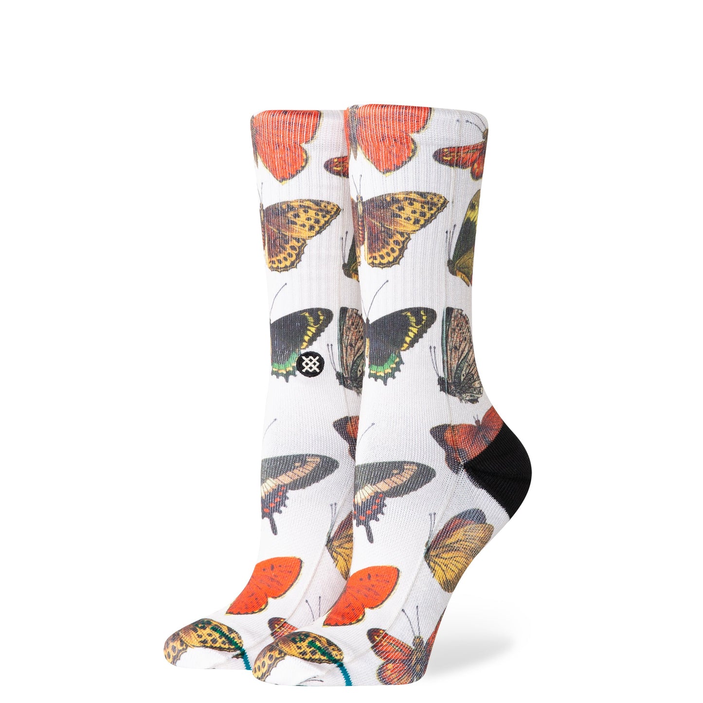 Stance Flutterby Crew Sock Canvas