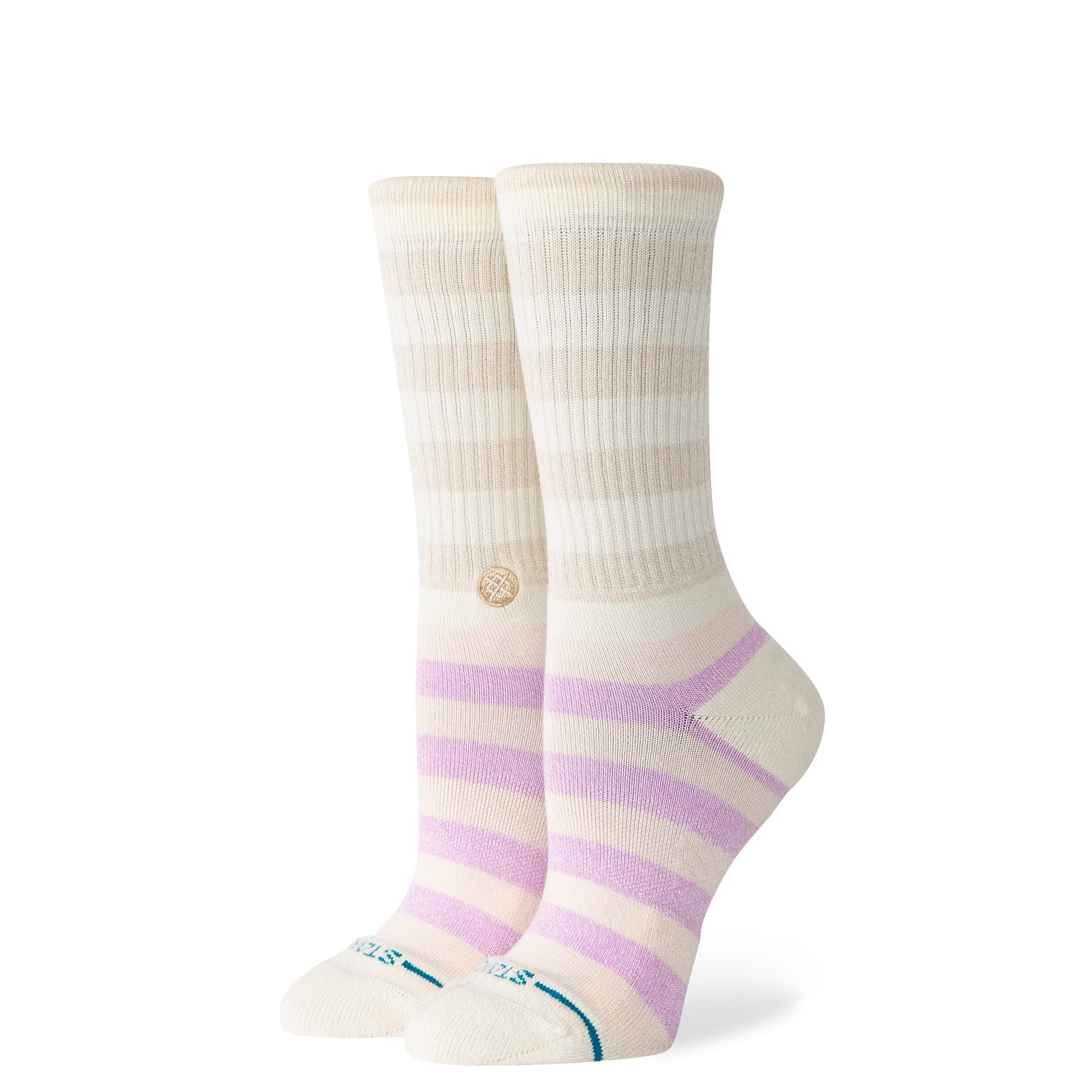 Stance Sherbert Crew Sock Oatmeal Heather