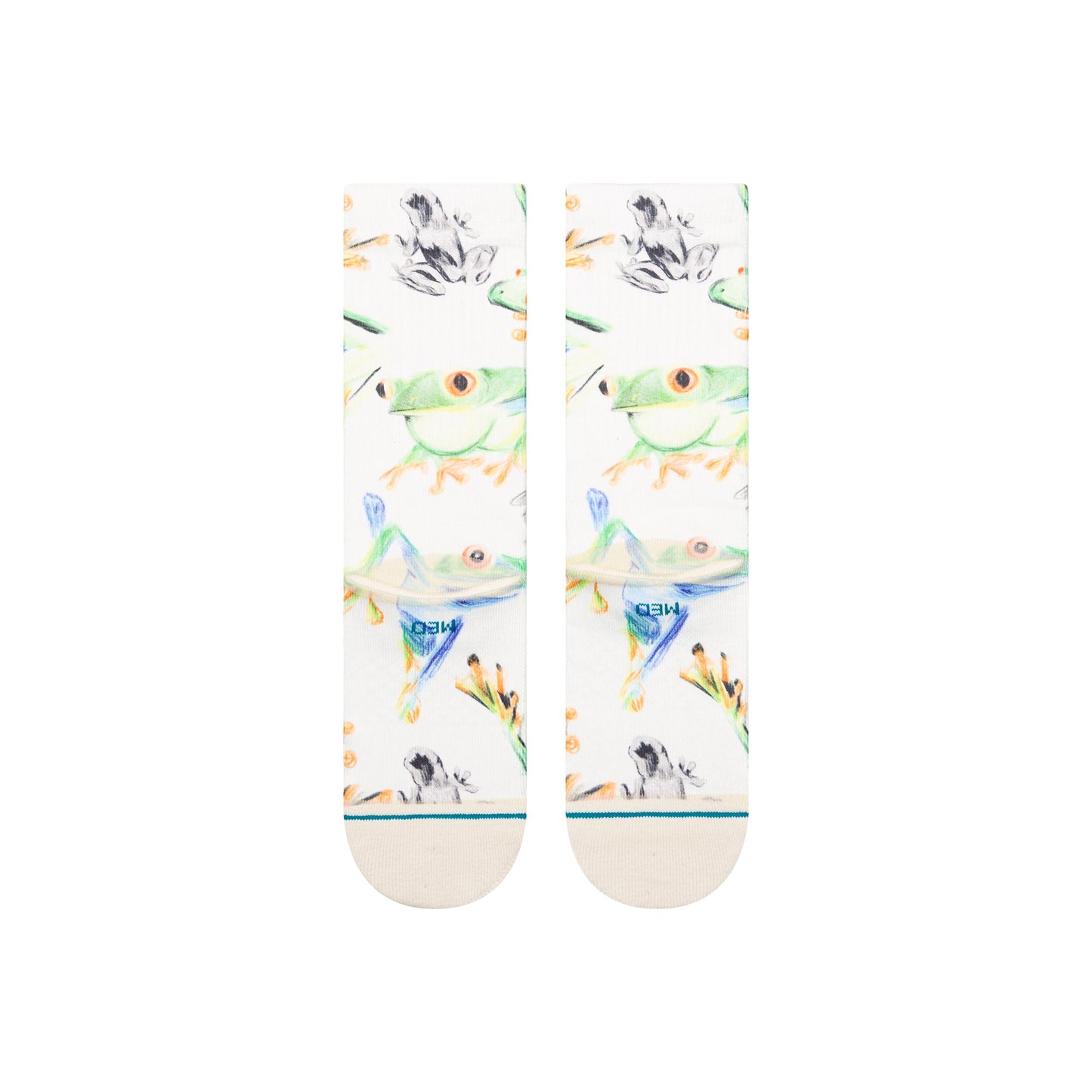 Stance Stick To It Crew Sock Canvas