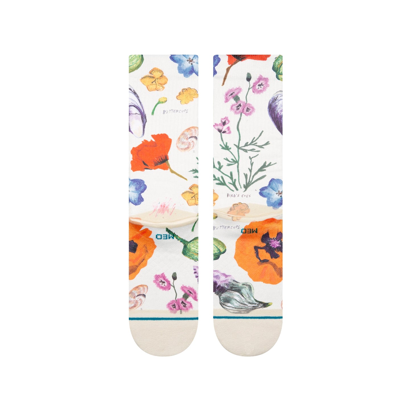 Stance California Native Crew Sock Canvas