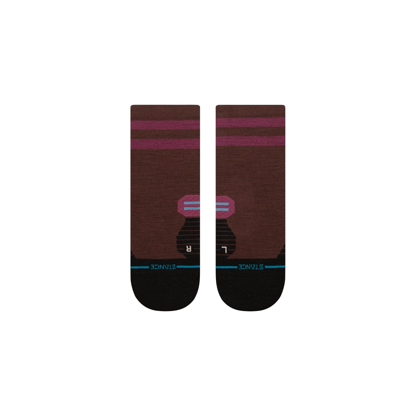 Stance Light Wool Quarter Sock Dark Brown
