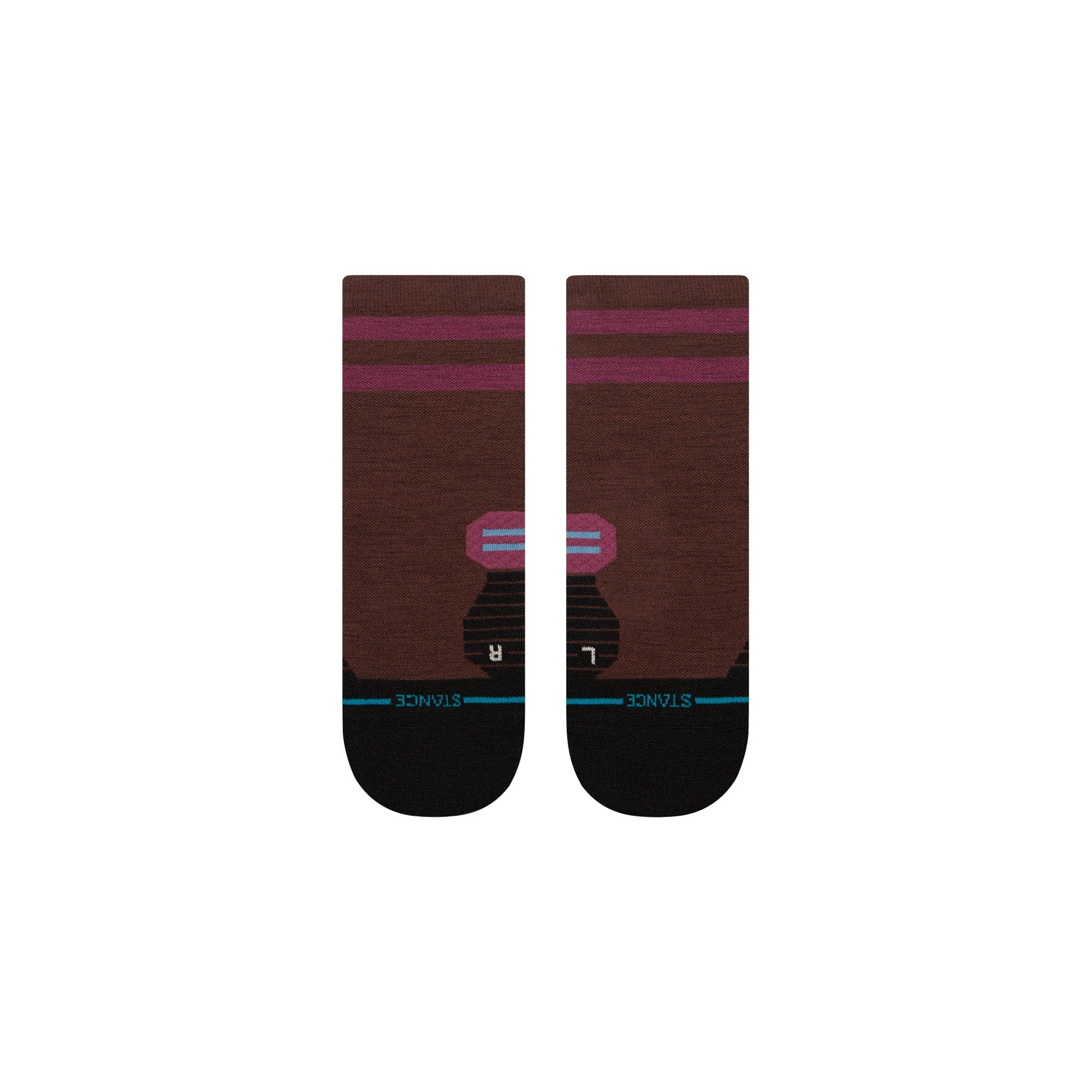 Stance Light Wool Quarter Sock Dark Brown
