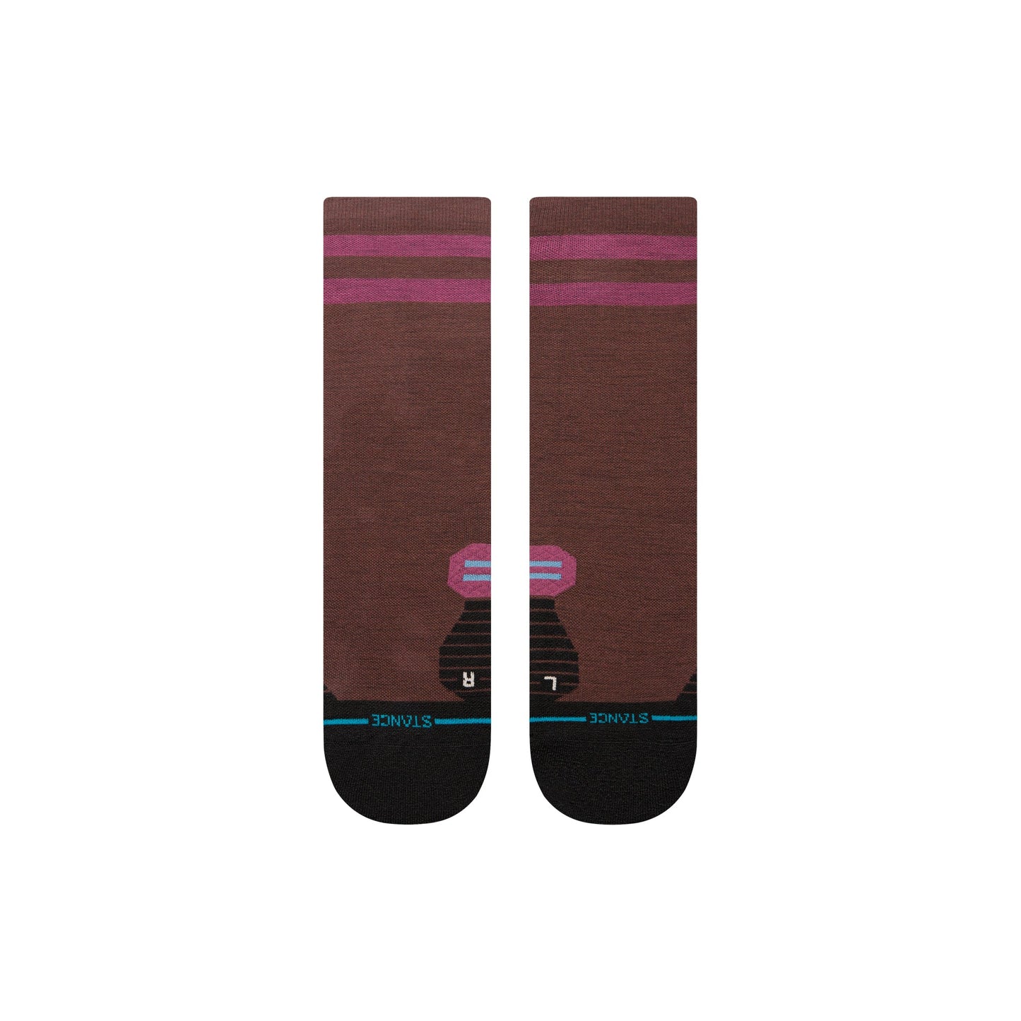 Stance Light Wool Crew Sock Dark Brown