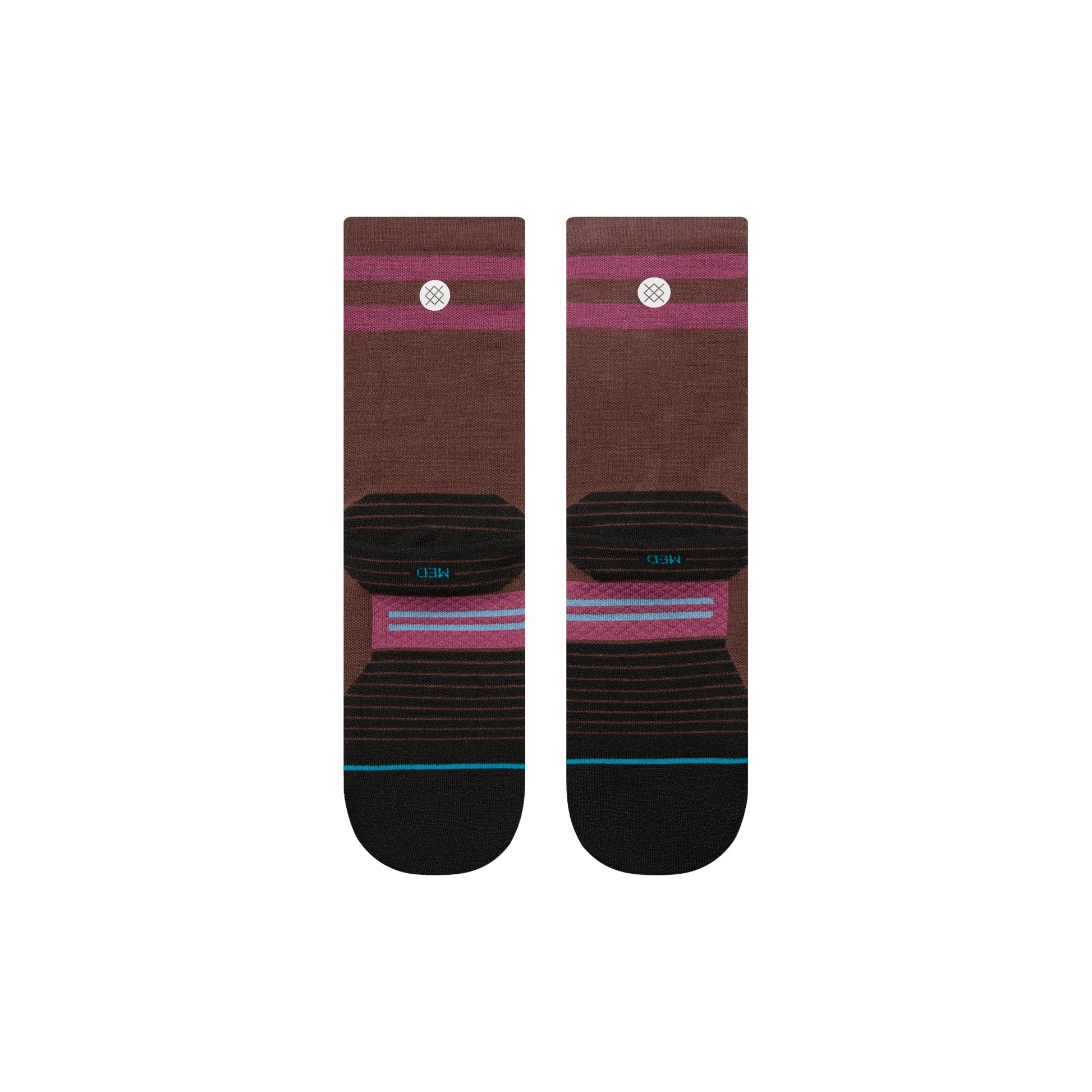 Stance Light Wool Crew Sock Dark Brown