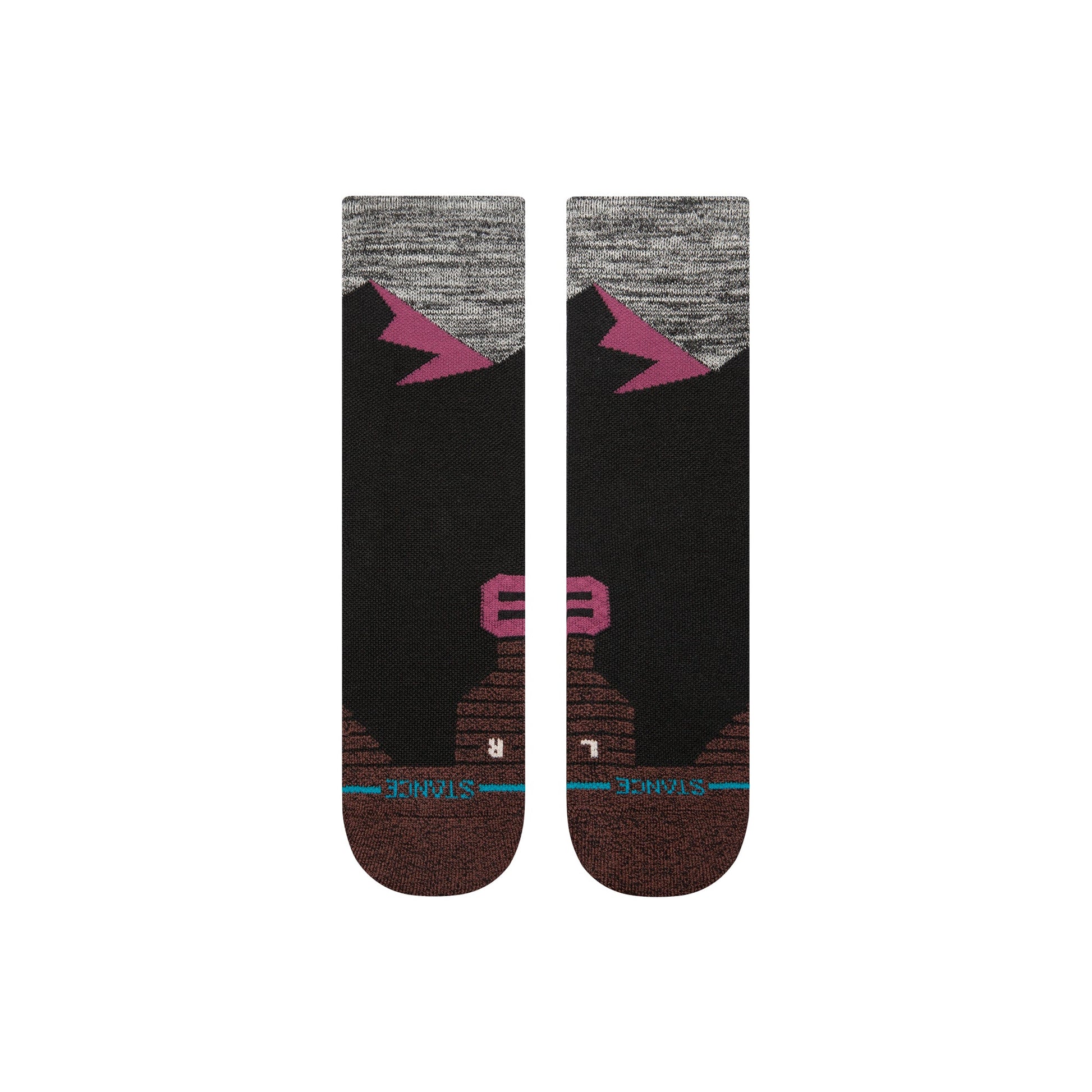 Stance Mid Wool Crew Sock Berry