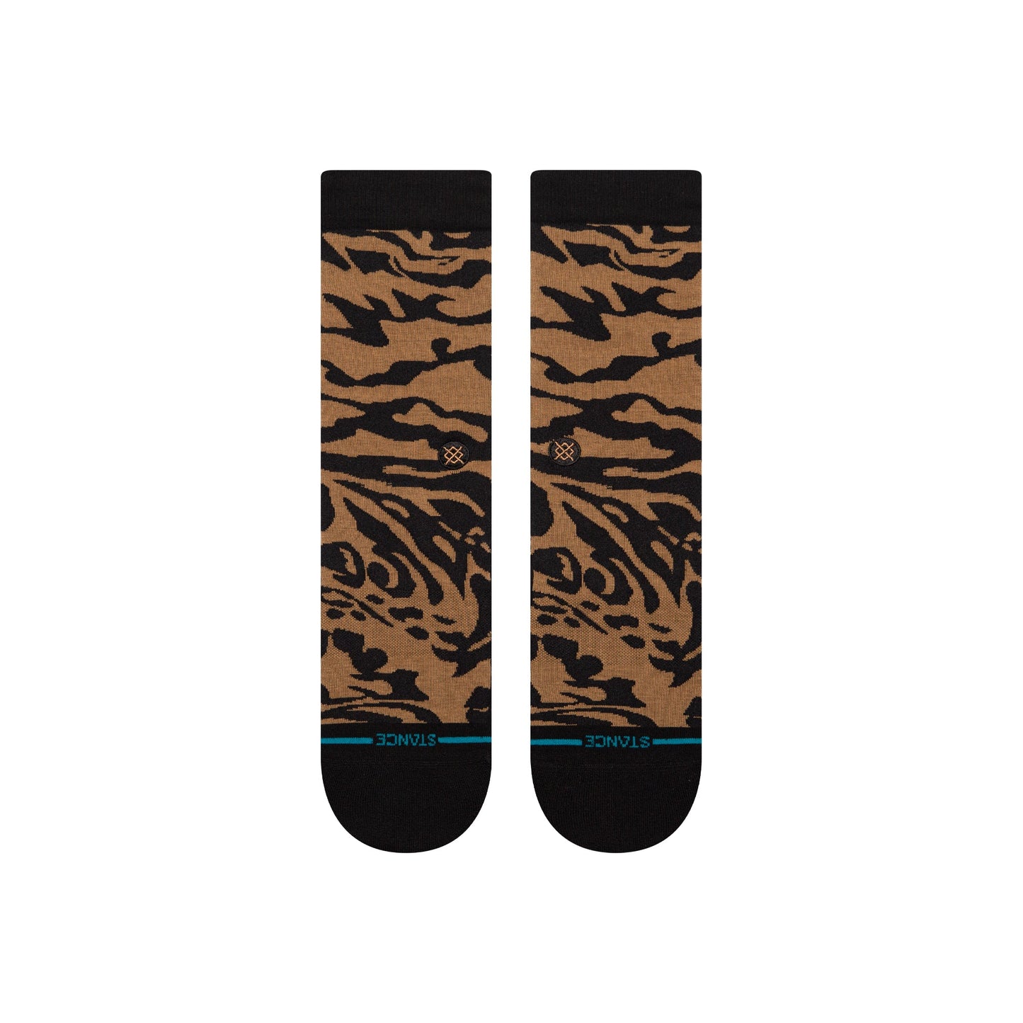 Stance Animalistic Crew Sock Black Brown