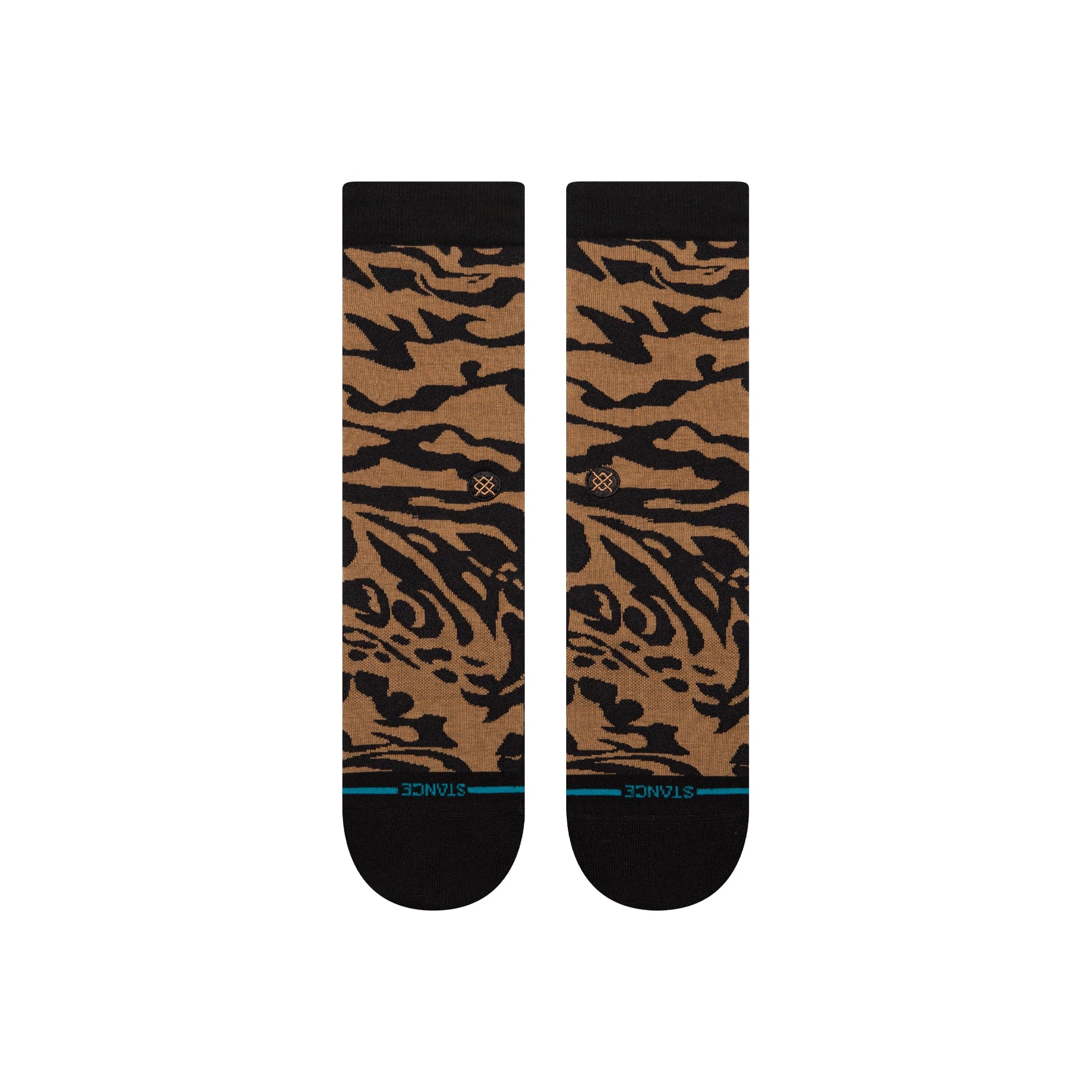 Stance Animalistic Crew Sock Black Brown