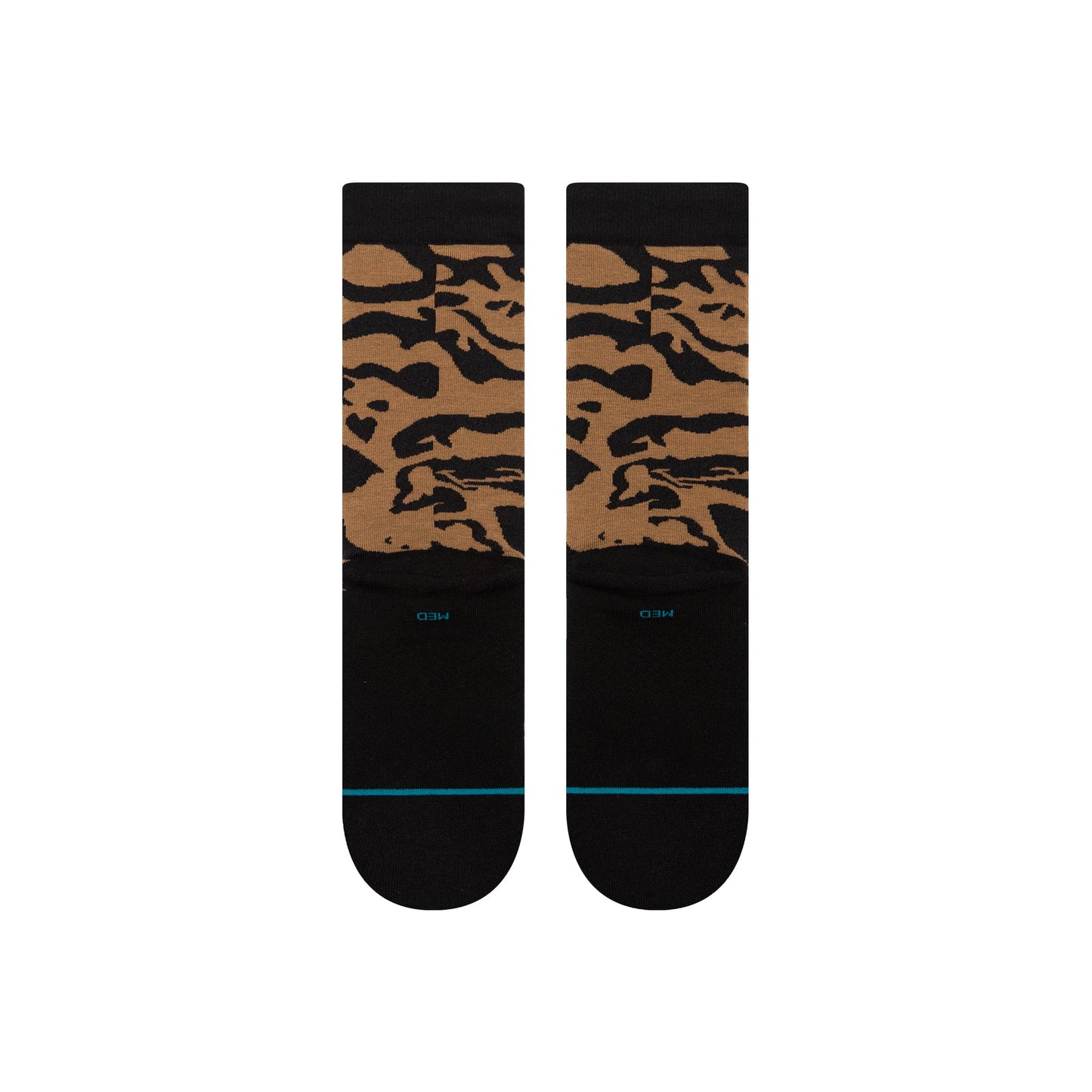 Stance Animalistic Crew Sock Black Brown