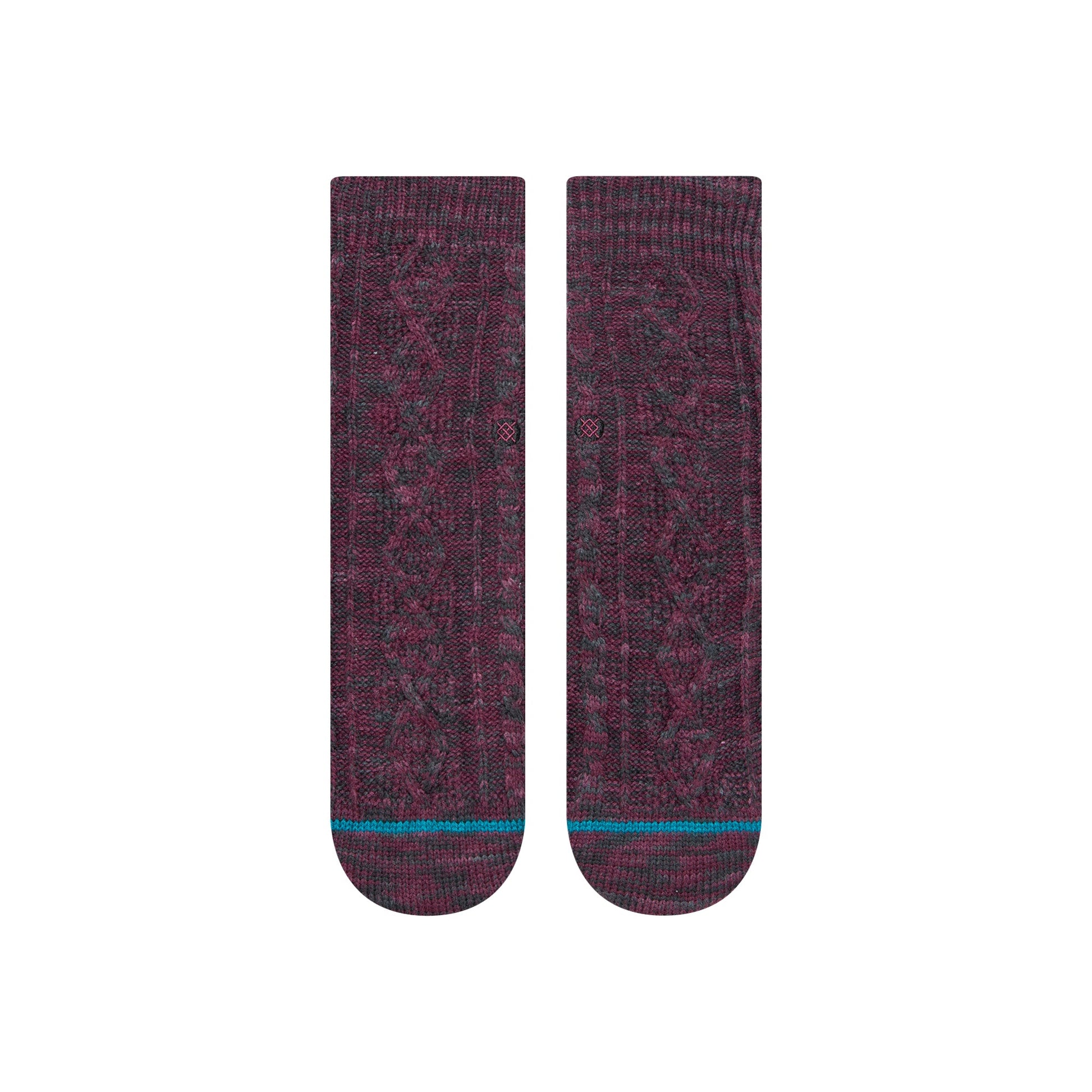 Stance Habitat Crew Sock Burgundy