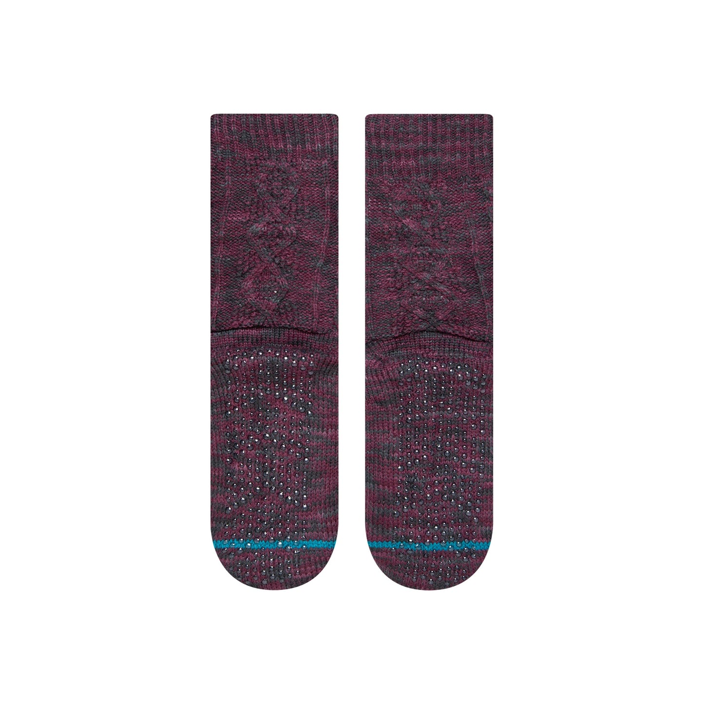 Stance Habitat Crew Sock Burgundy