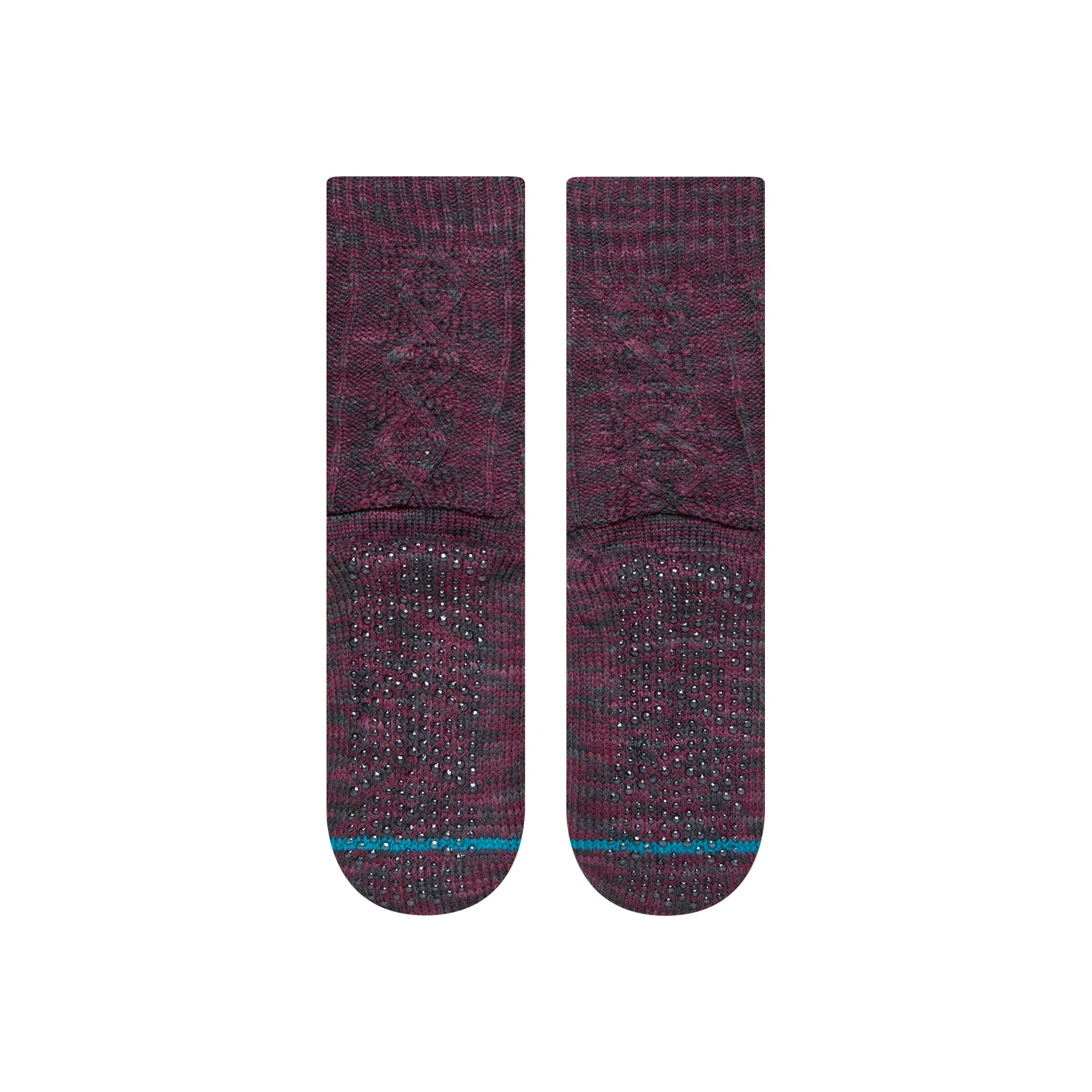 Stance Habitat Crew Sock Burgundy