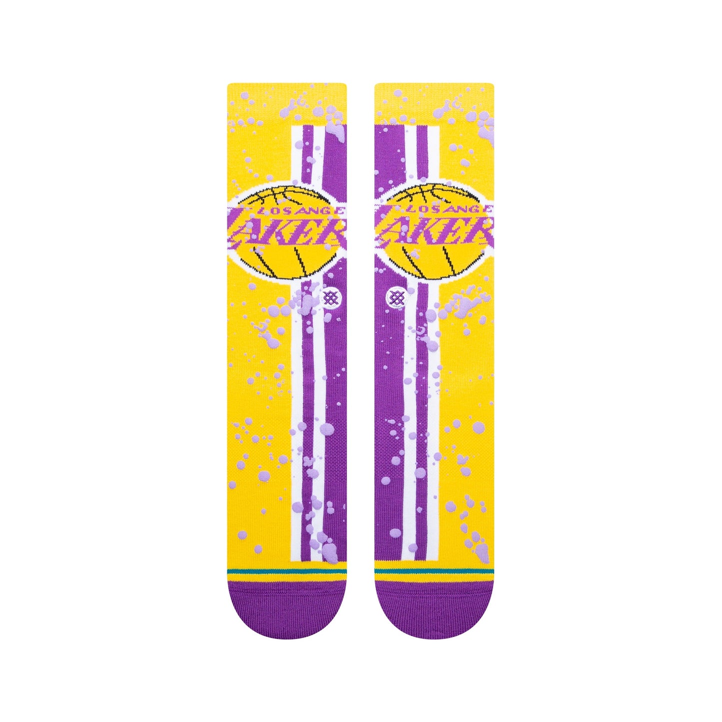 Stance Overspray Los Angeles Lakers Crew Sock Gold