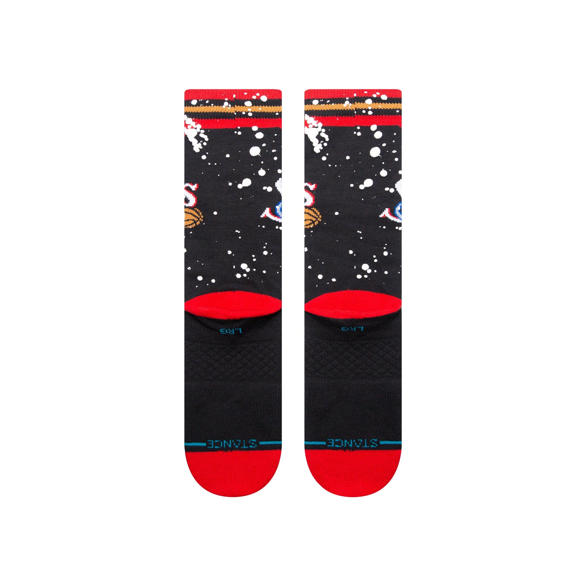 Stance Overspray Philadelphia 76Ers Crew Sock Black