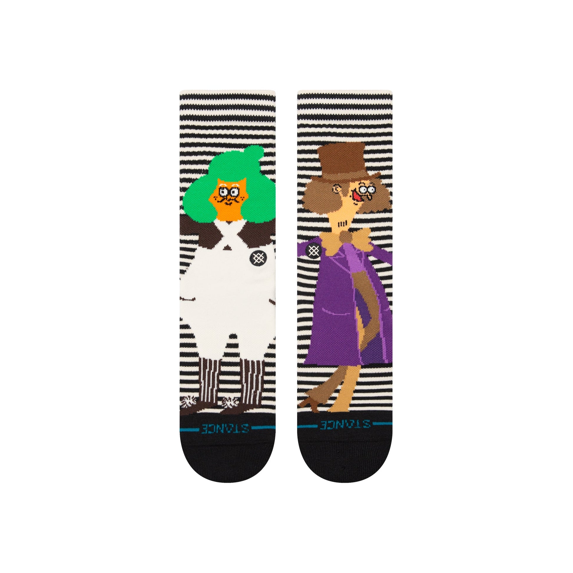 Stance Oompa Loompa Crew Sock Black White