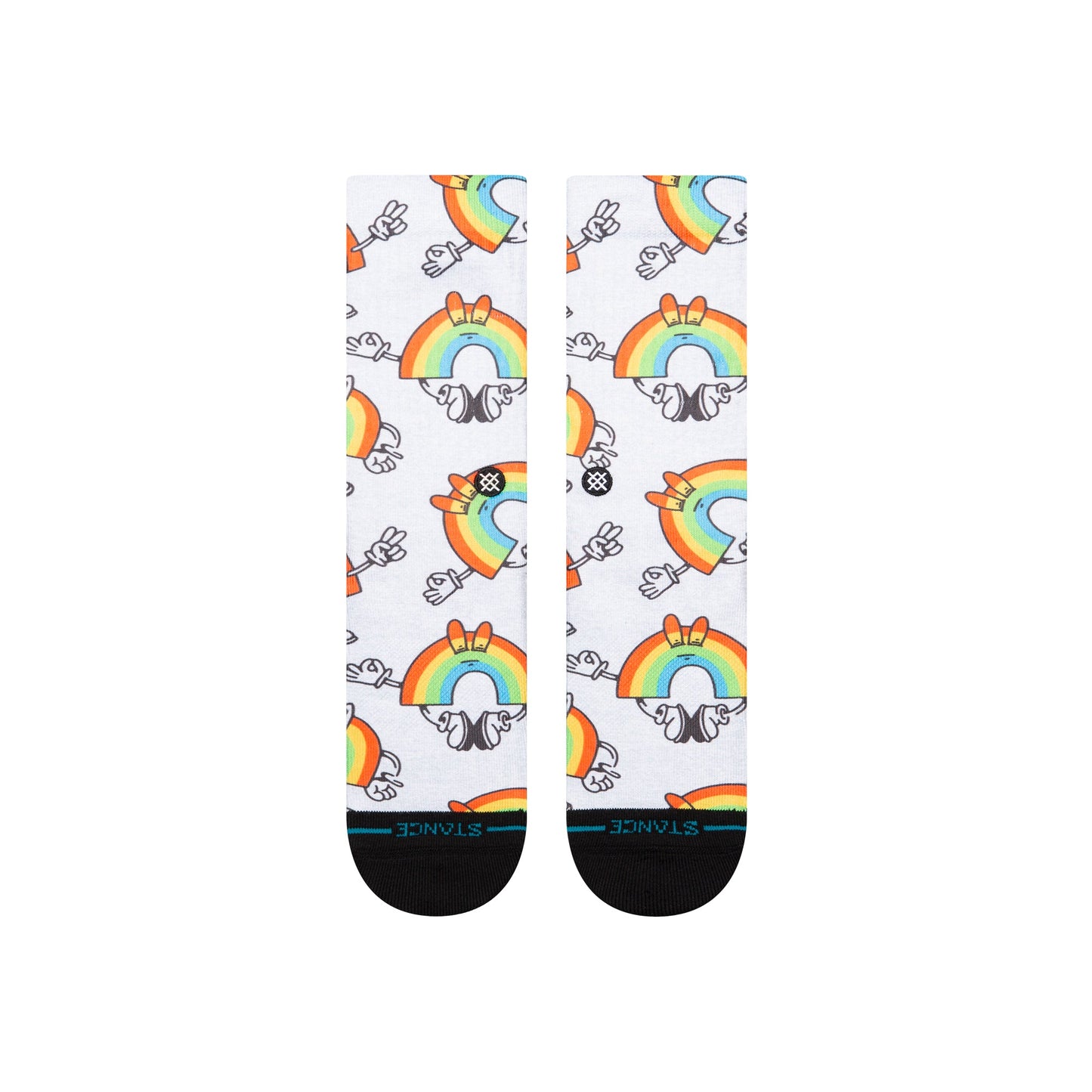 Stance Vibeon Crew Sock Rainbow