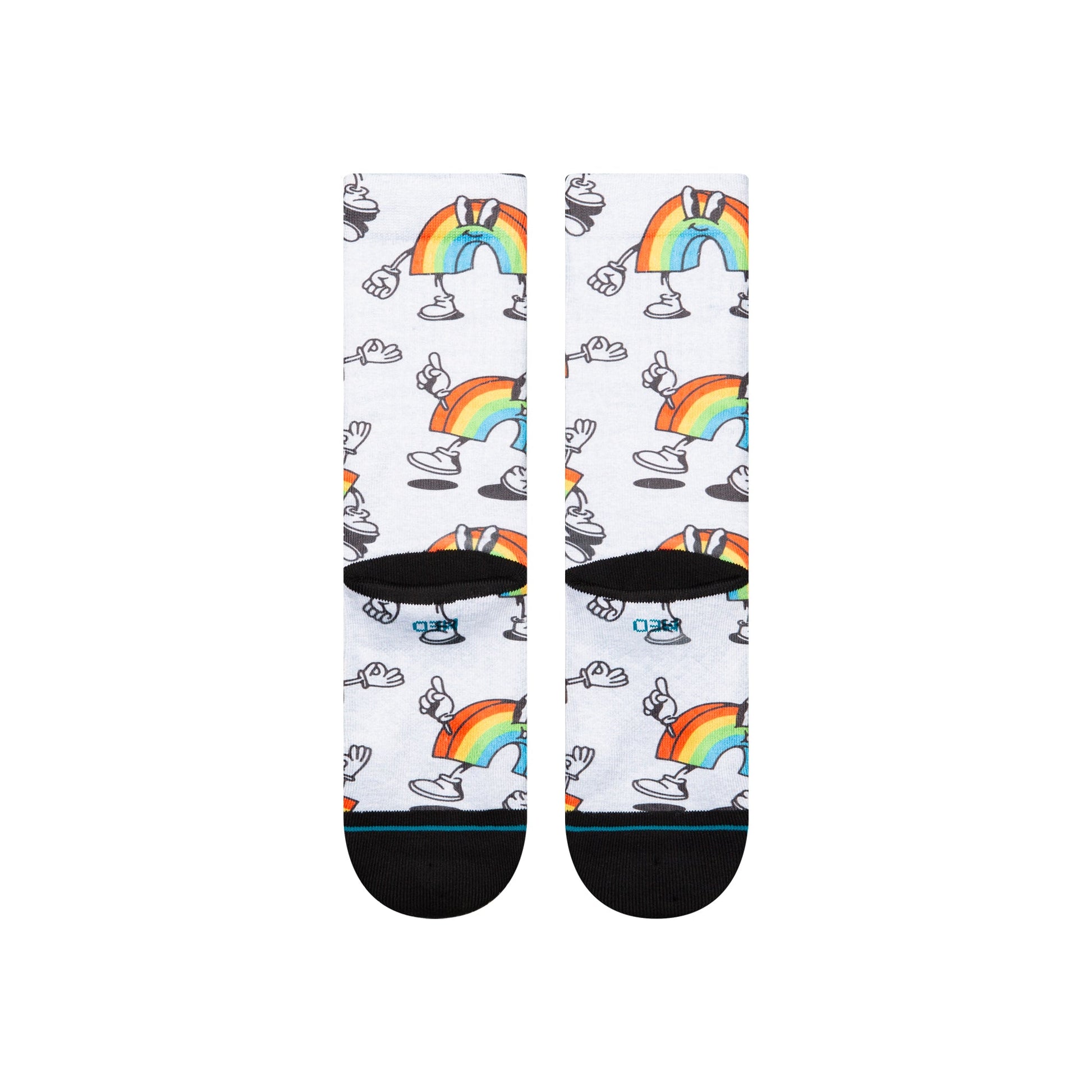 Stance Vibeon Crew Sock Rainbow