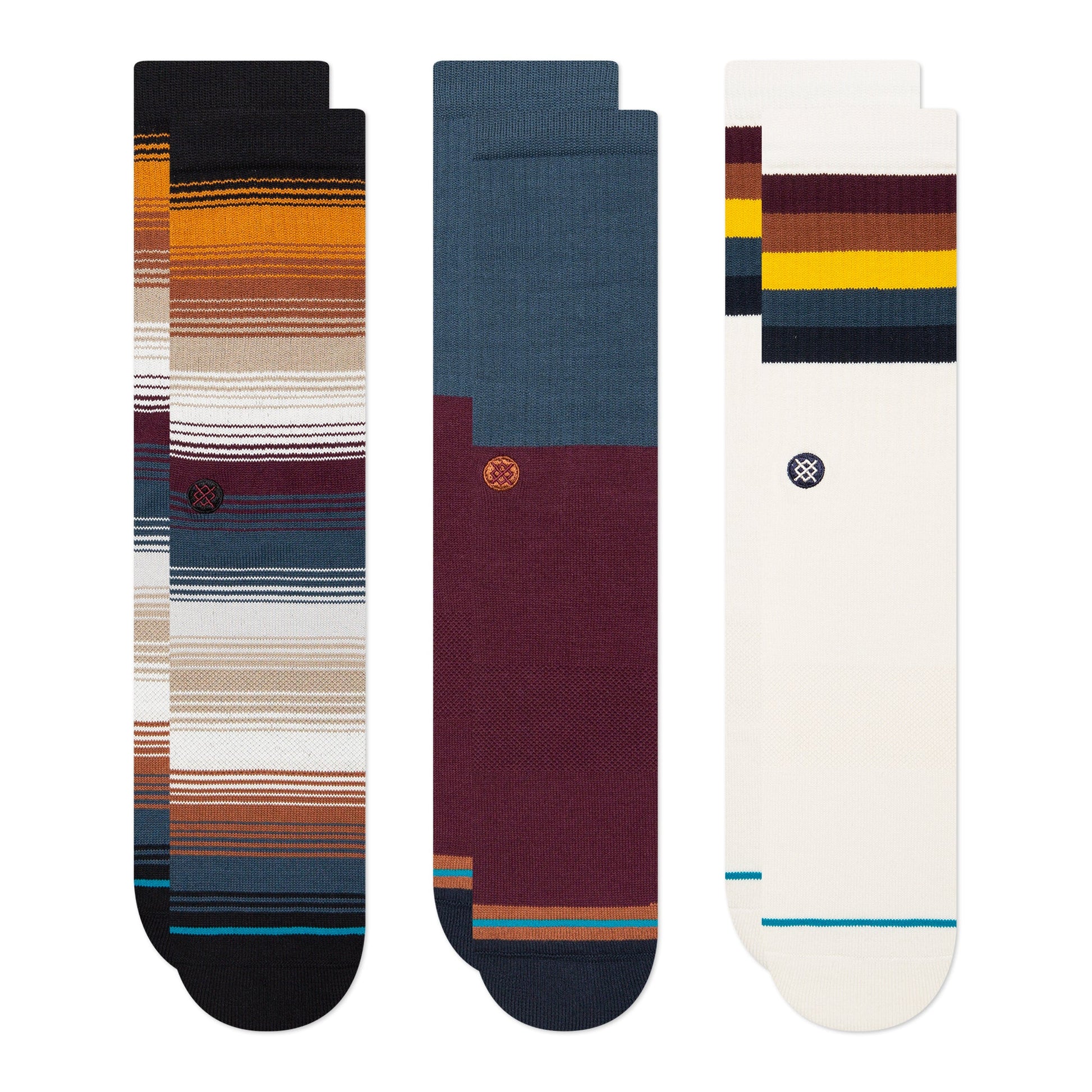 Stance Breakwater Crew Sock 3 Pack Navy