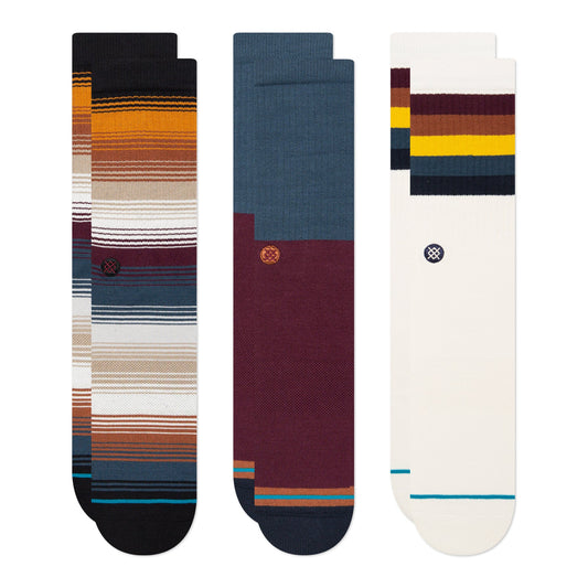 Stance Breakwater Crew Sock 3 Pack Navy