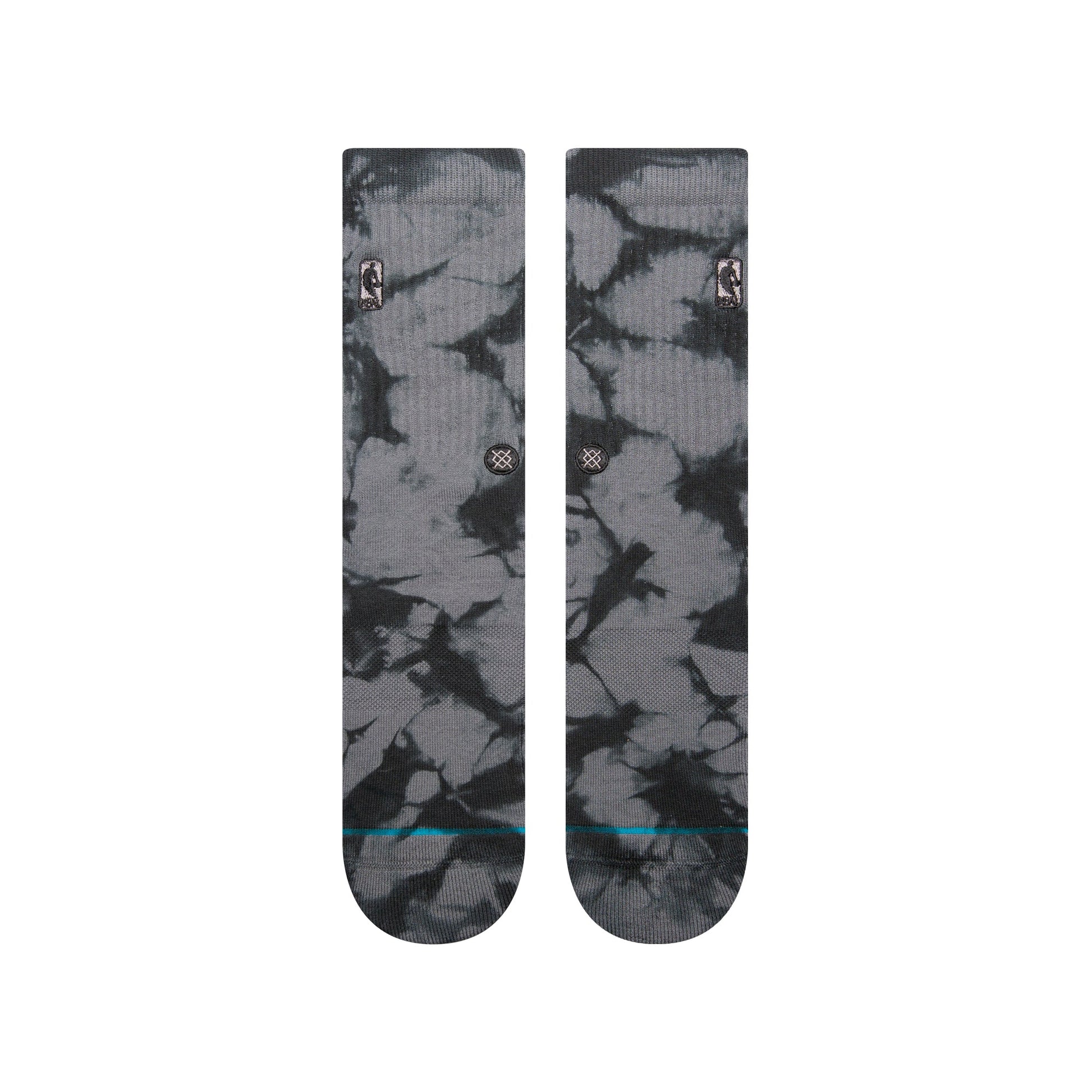 Stance Nba Logoman Dye Crew Sock Dark Grey